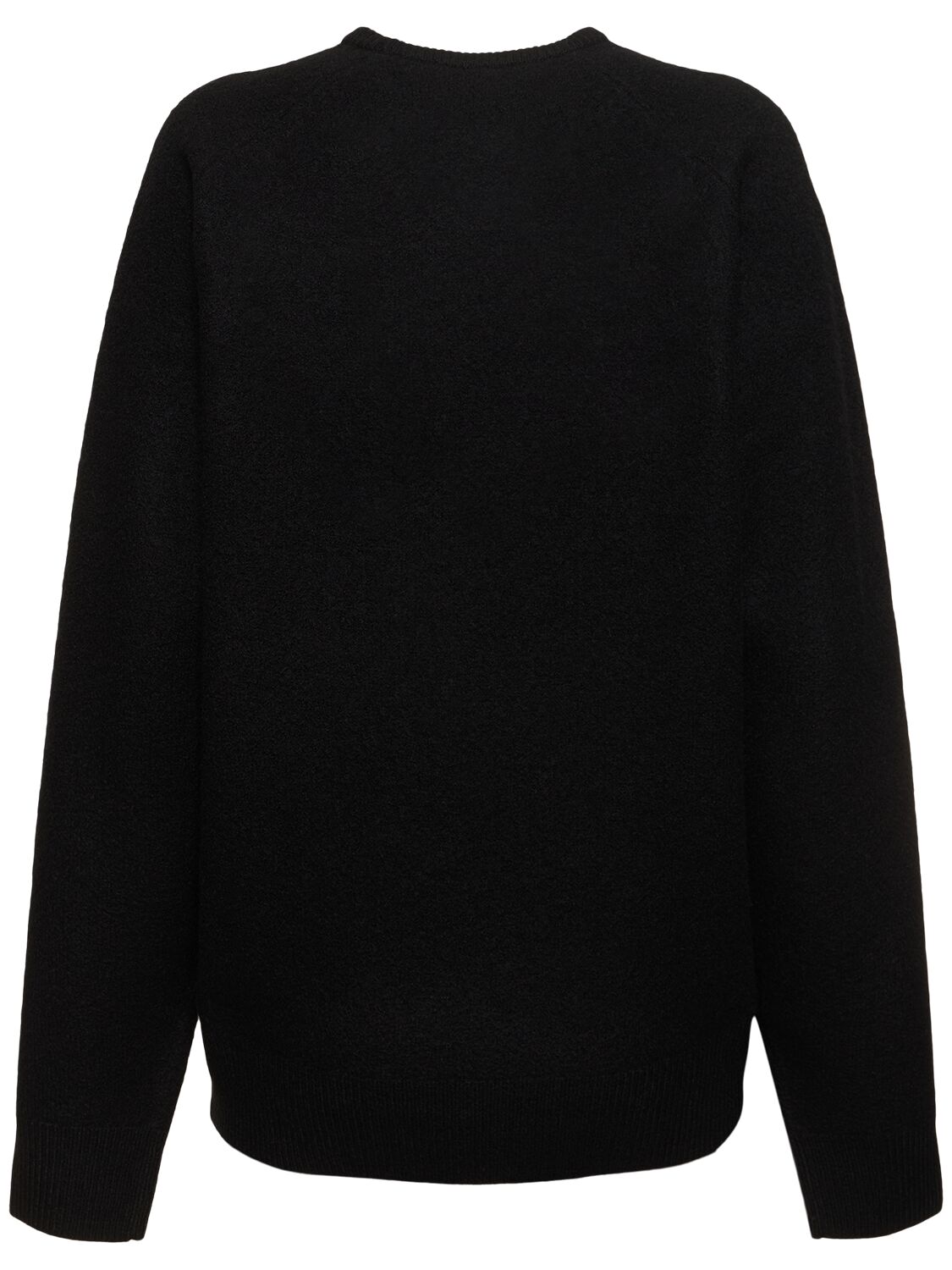 Totême Chunky Cable-knit Wool Jumper In Black