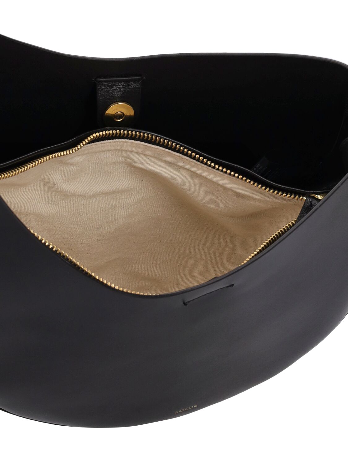 Shop Soeur Winona Leather Shoulder Bag In Noir