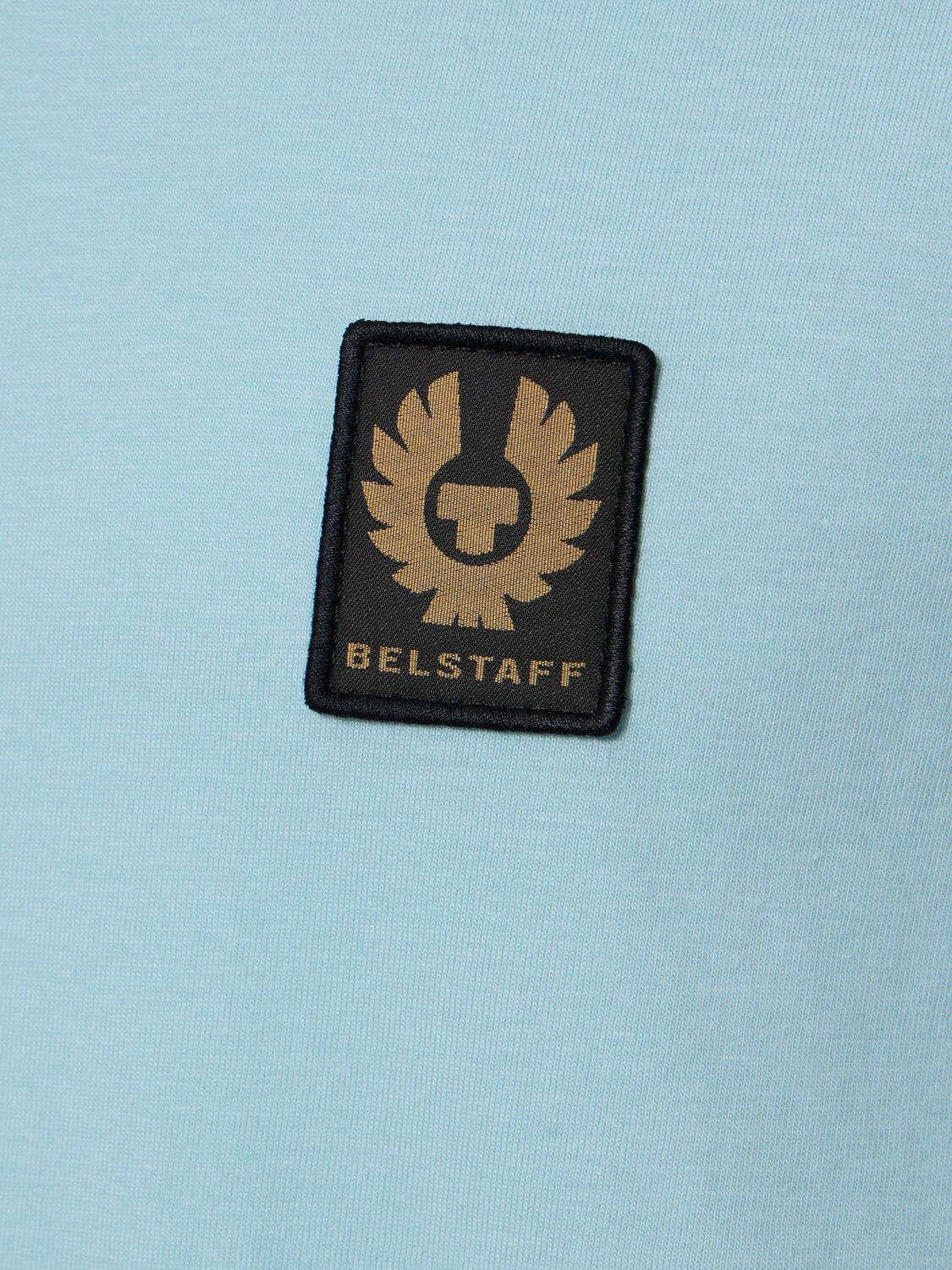 Shop Belstaff Logo Cotton Jersey T-shirt In Sky Blue