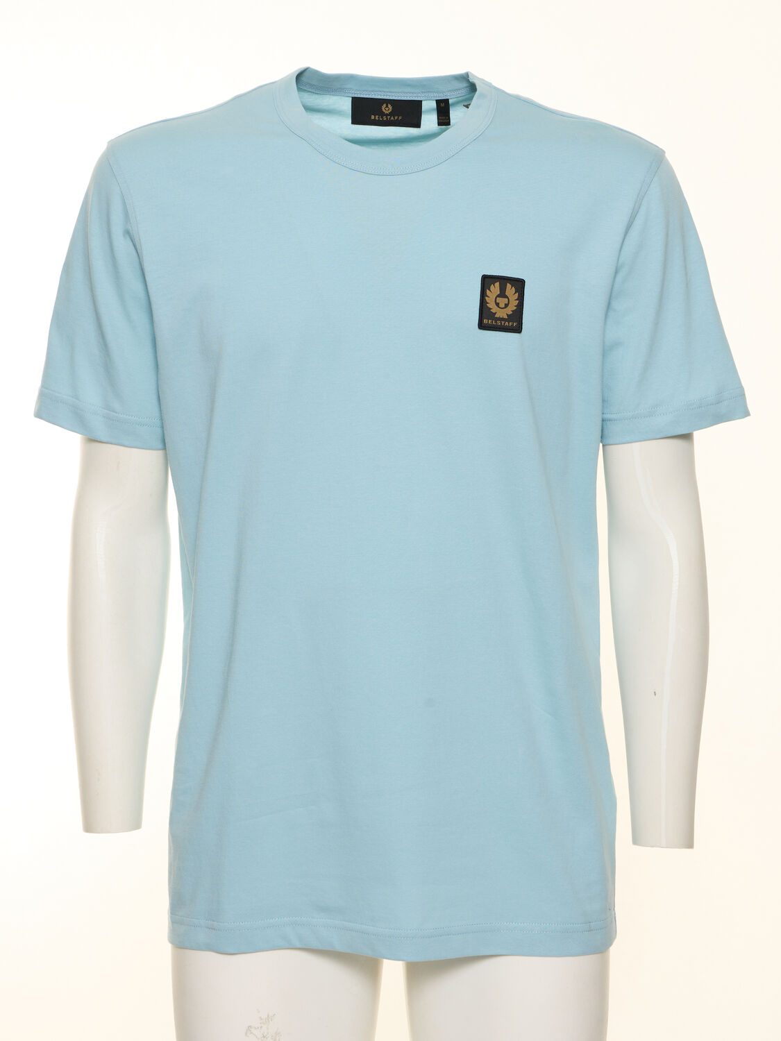 Belstaff Logo棉质平纹针织t恤 In Sky Blue