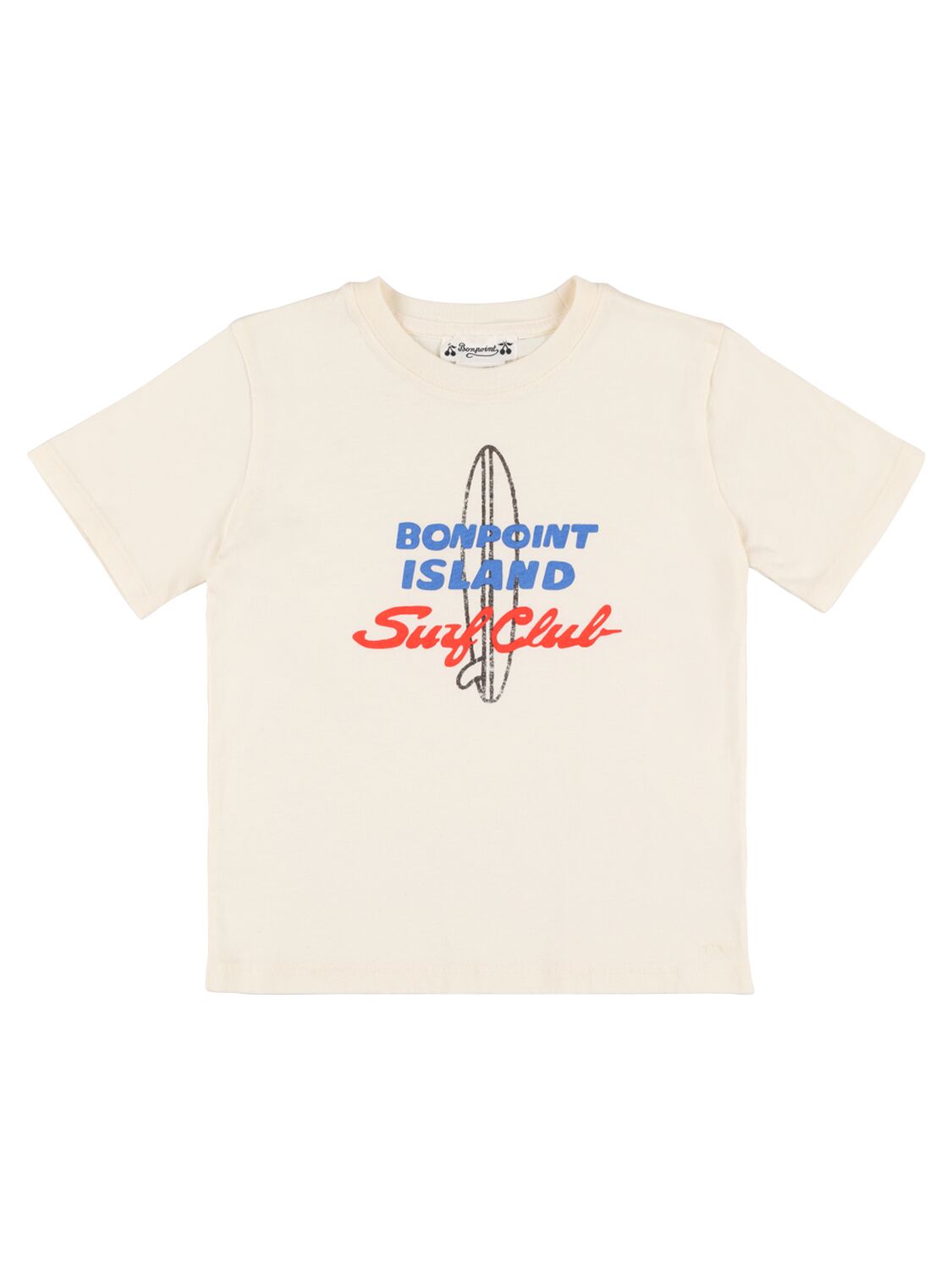 Bonpoint Kids' Thibald Cotton Jersey T-shirt In White
