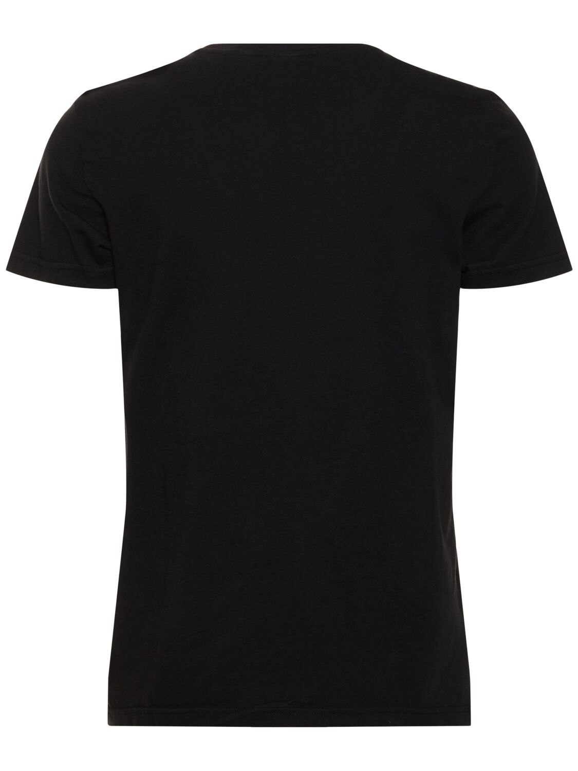 Shop Aspesi Agitato Print Cotton Jersey T-shirt In Black