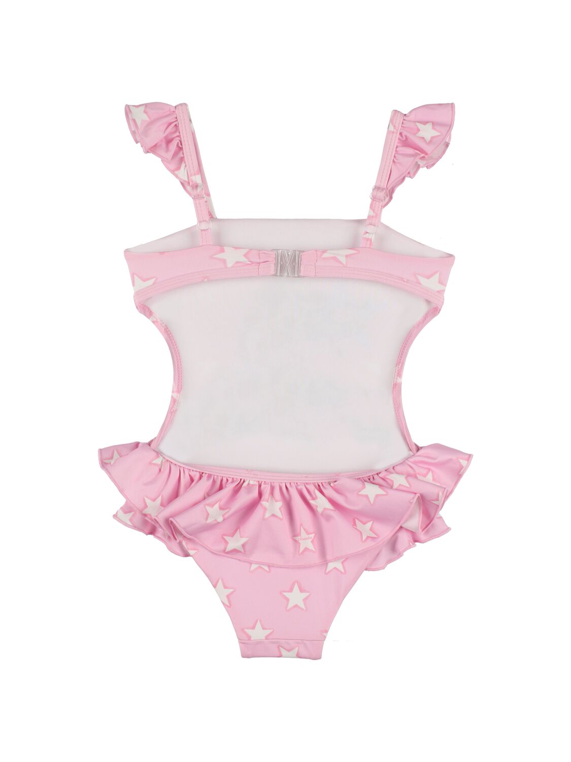 Shop Monnalisa Printed Lycra Bodysuit In Pink