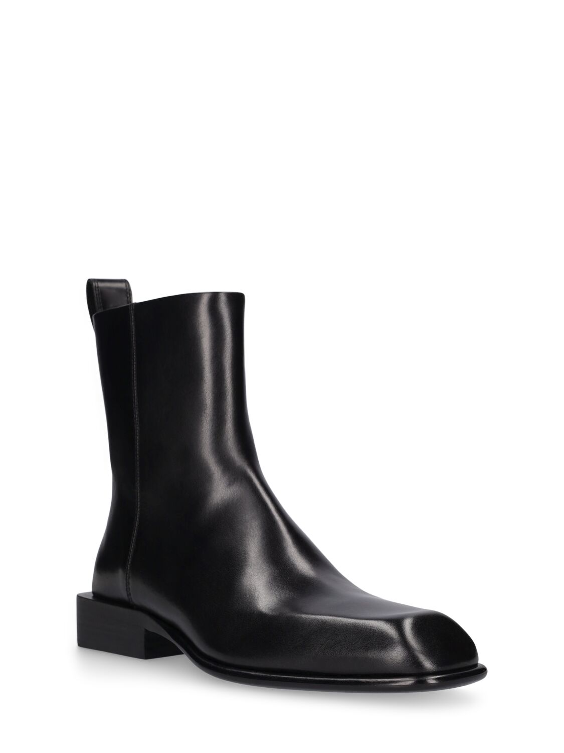 Shop Alexander Wang Throttle Leather Ankle Boots In Black