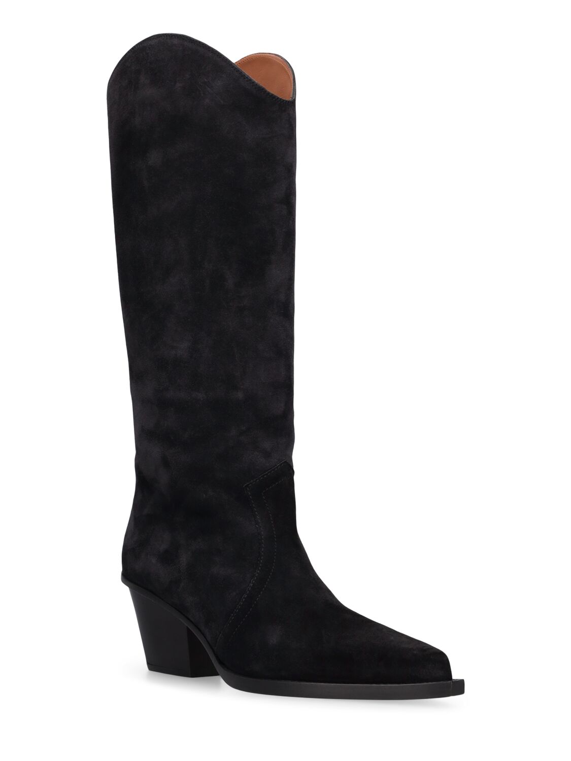 Paris Texas 60mm Sedona Suede Ankle Boots In Black