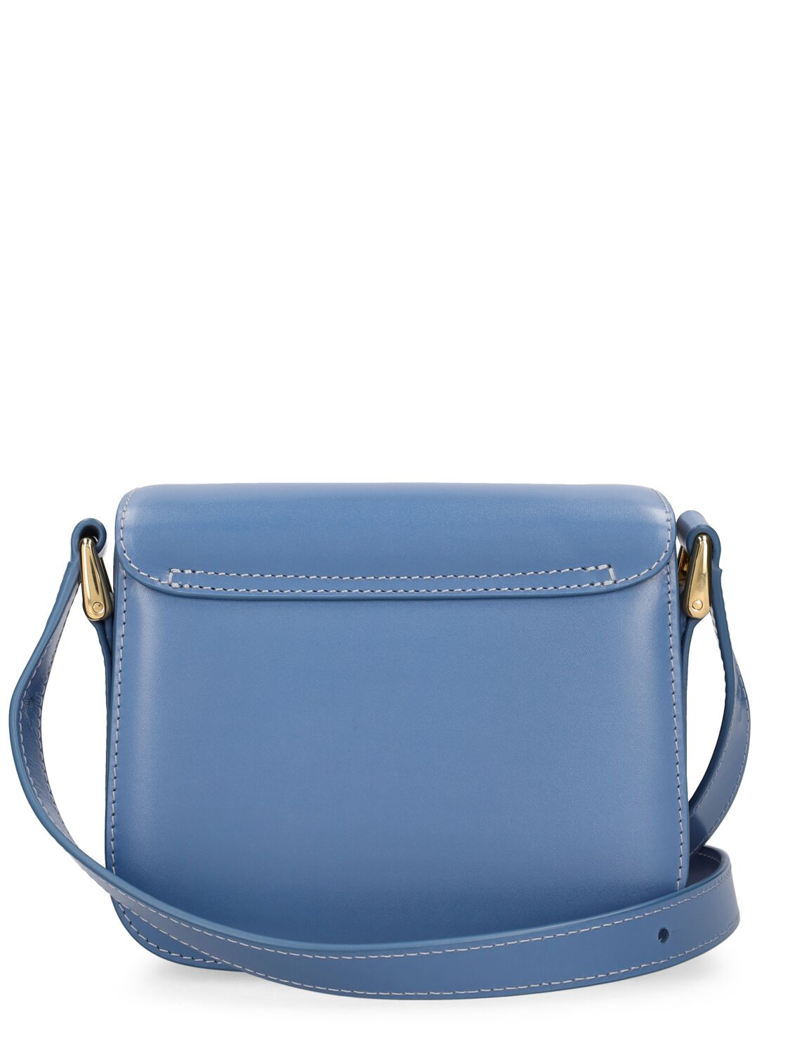 Shop Apc Mini Grace Smooth Leather Bag In Ocean Blue