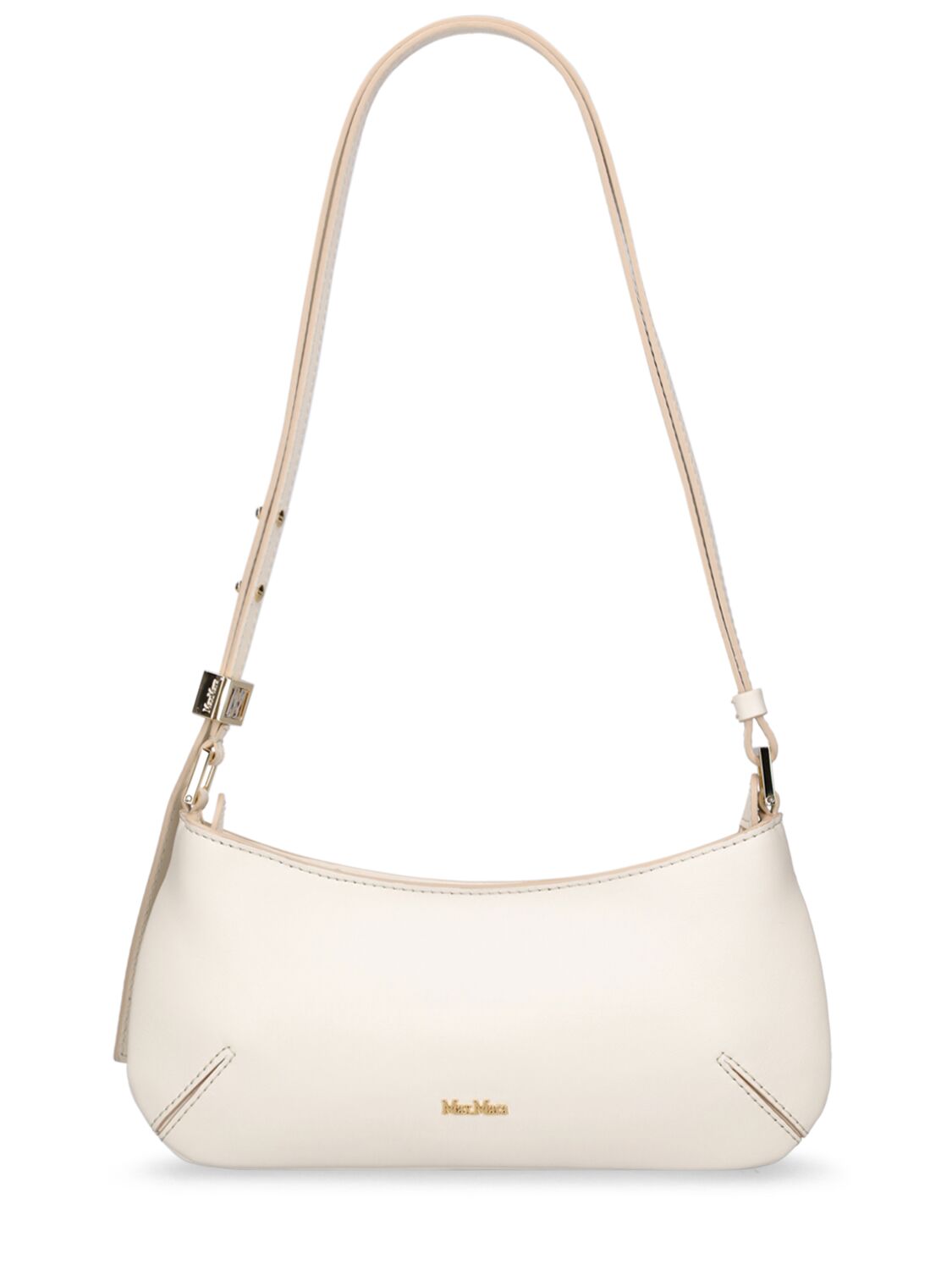 Max Mara Daisy Leather Shoulder Bag In Papier