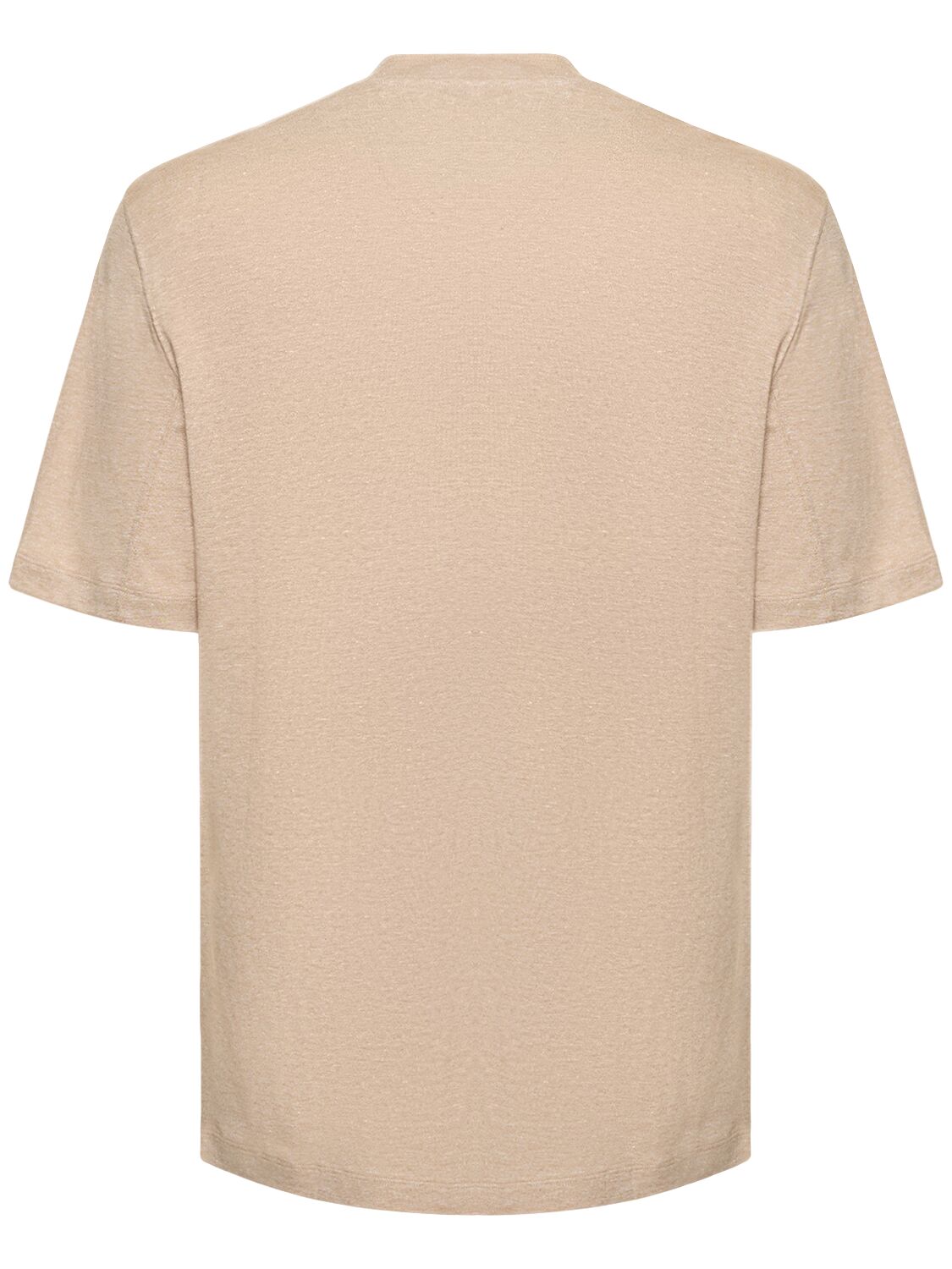 Shop Brunello Cucinelli Cotton & Linen Jersey Solid T-shirt In Creta