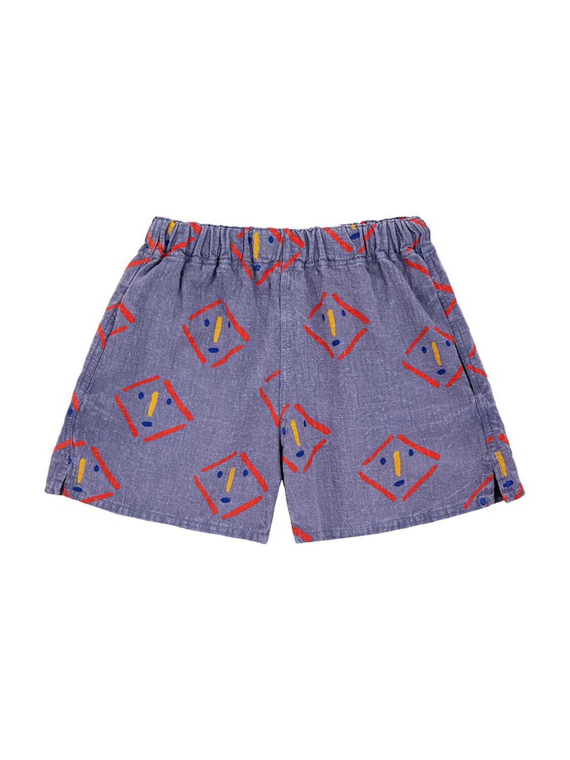 Bobo Choses Purple Shorts For Kids In Blue