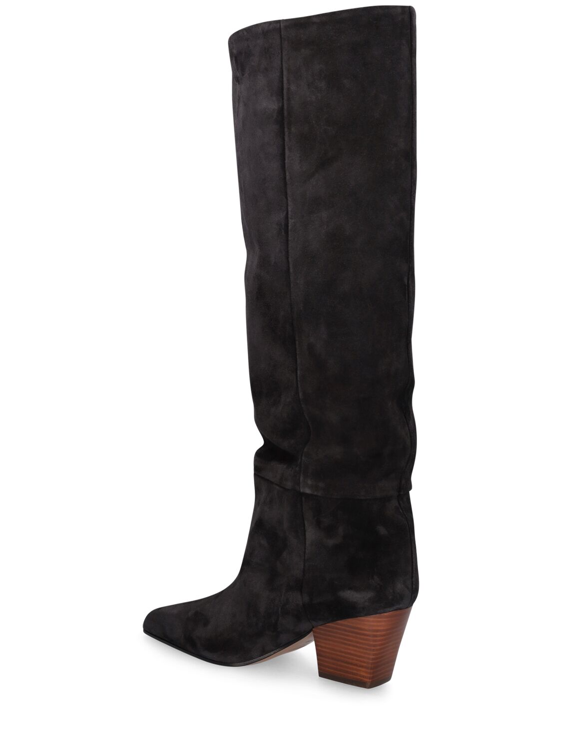 Paris Texas 60mm Jane Suede Tall Boots In Black