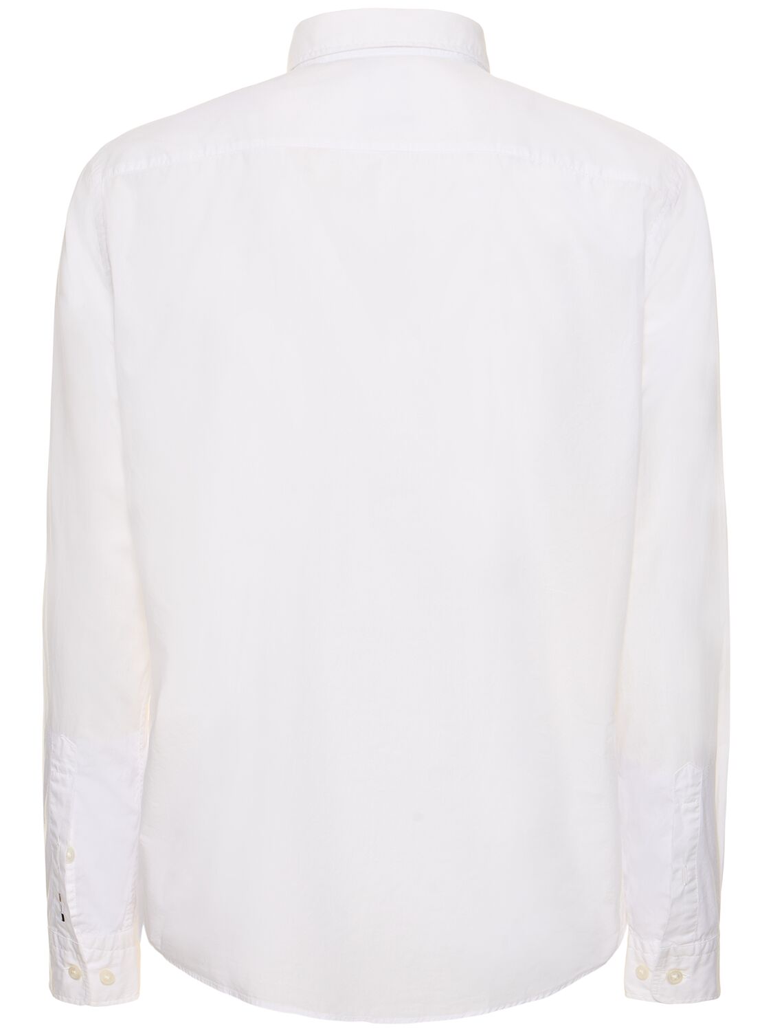 Shop Hugo Boss S-roan Kent Cotton Shirt In White
