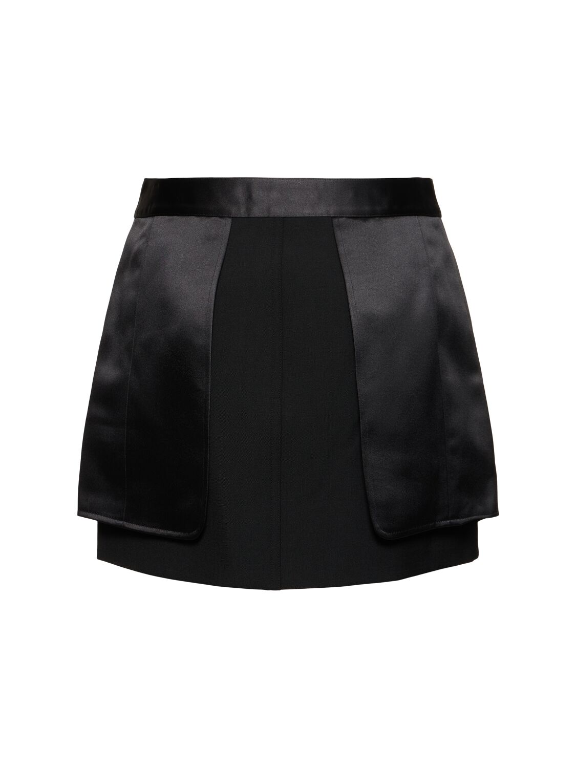 Shop Helmut Lang Inside-out Tech Mini Skirt In Black