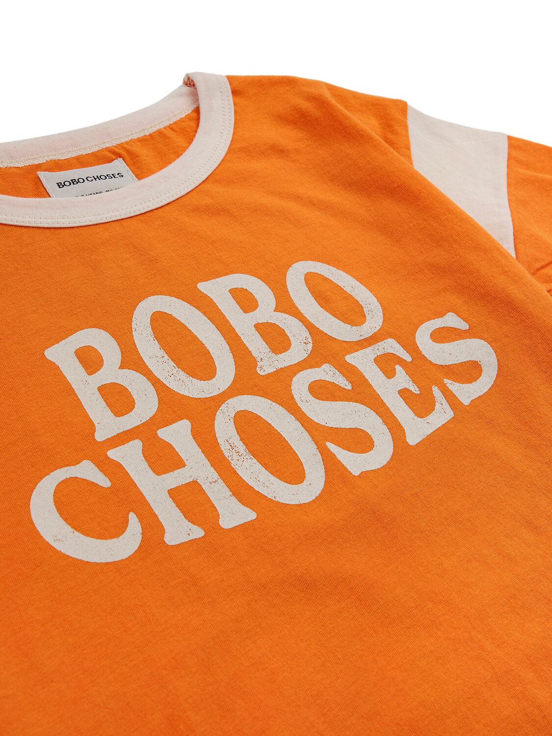 Shop Bobo Choses Printed Organic Cotton T-shirt In Orange