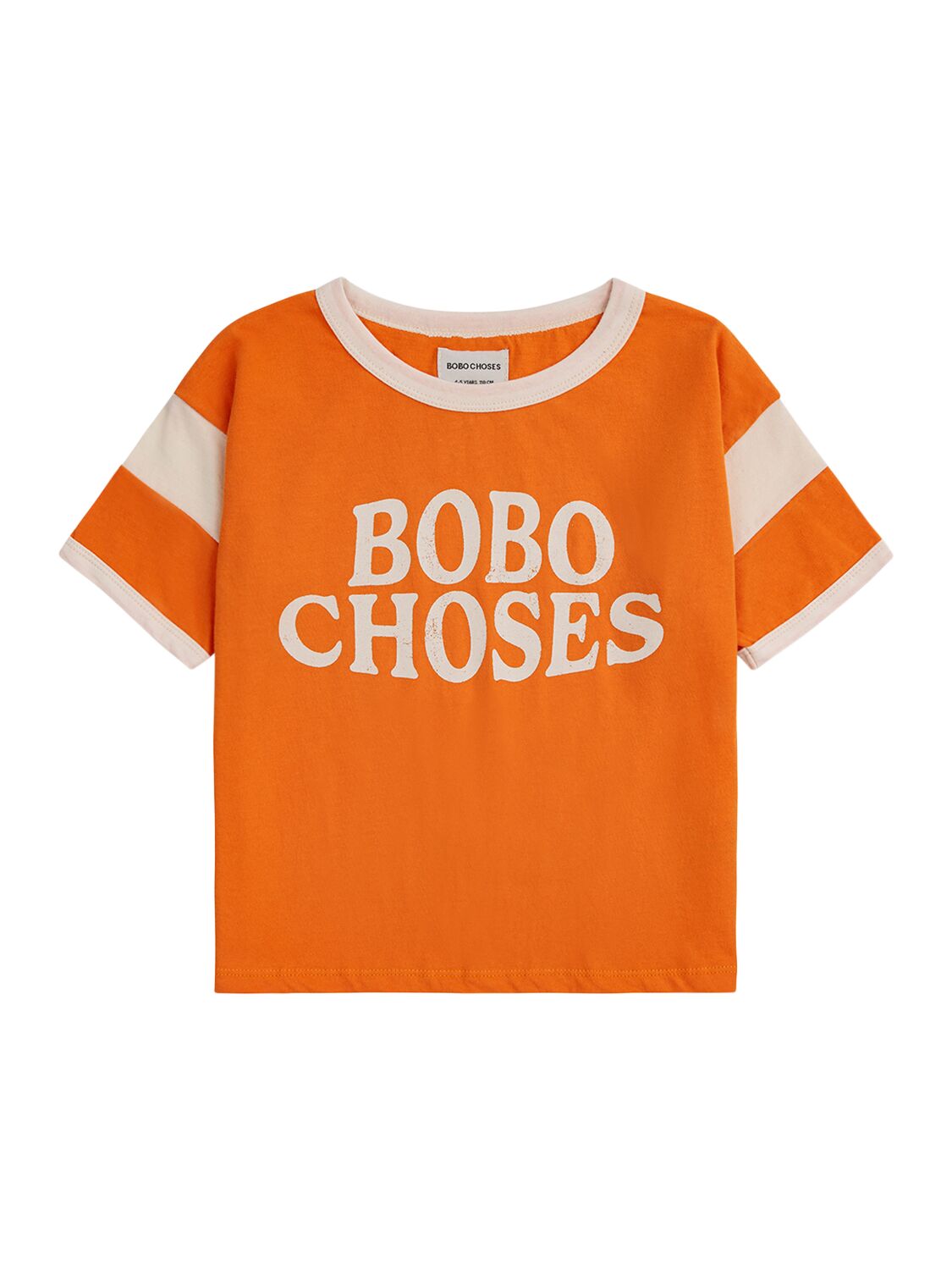 Bobo Choses Kids' Printed Organic Cotton T-shirt In Orange