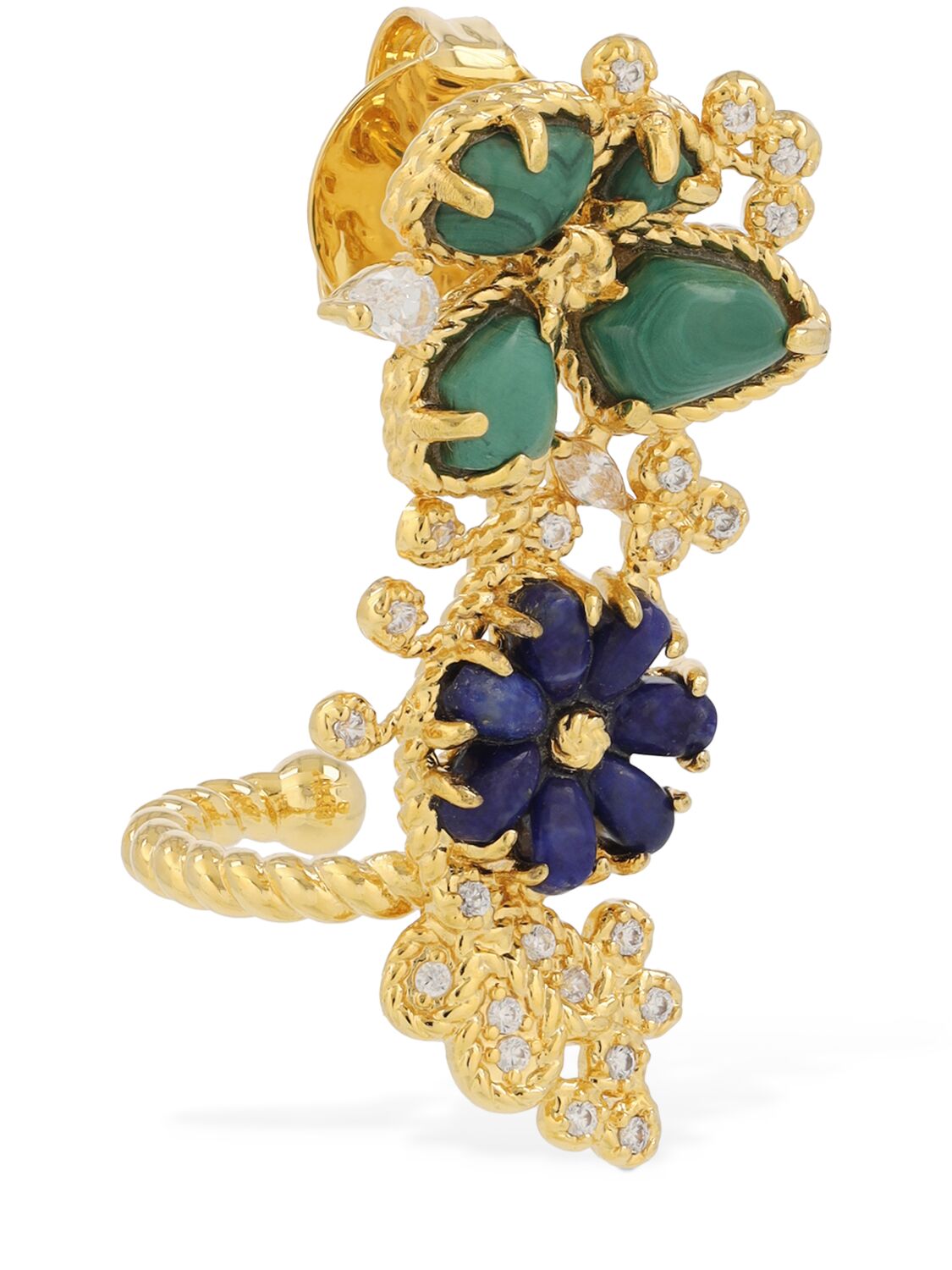 Shop Zimmermann Bloom Crawler Mono Earring In Gold,multi