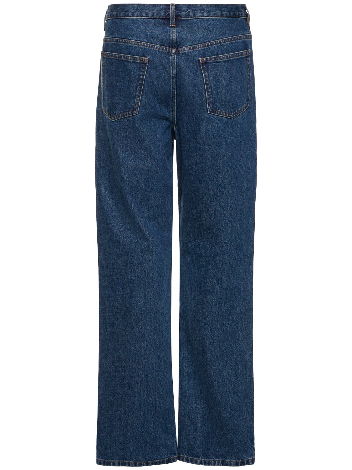 Shop Apc Jean H Relaxed Cotton Denim Jeans In 인디고