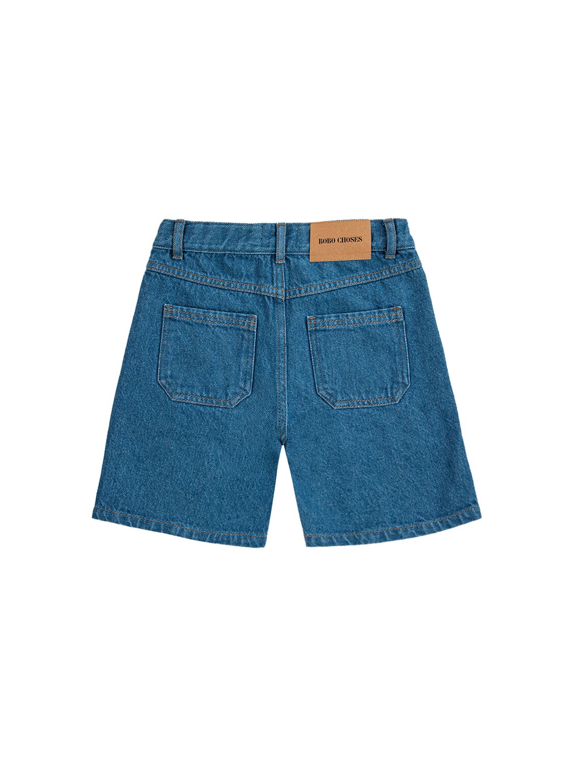 Shop Bobo Choses Denim Bermuda Shorts In Blue,multi
