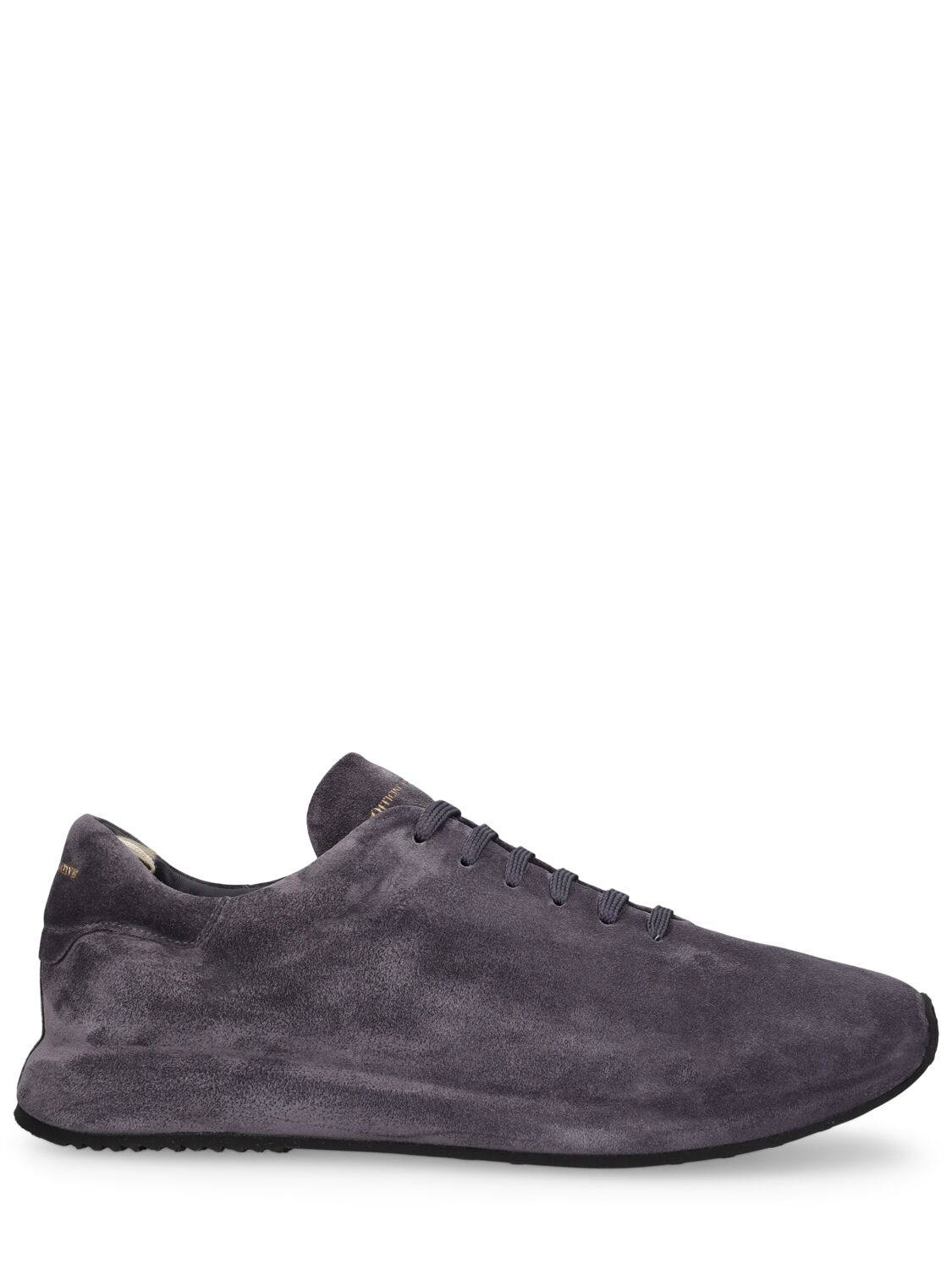Officine Creative Race Low Top Leather Sneakers In Anthracite