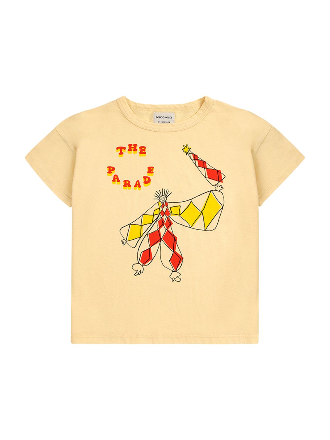 Bobo Choses Kids' Printed Organic Cotton T-shirt In Light Yellow