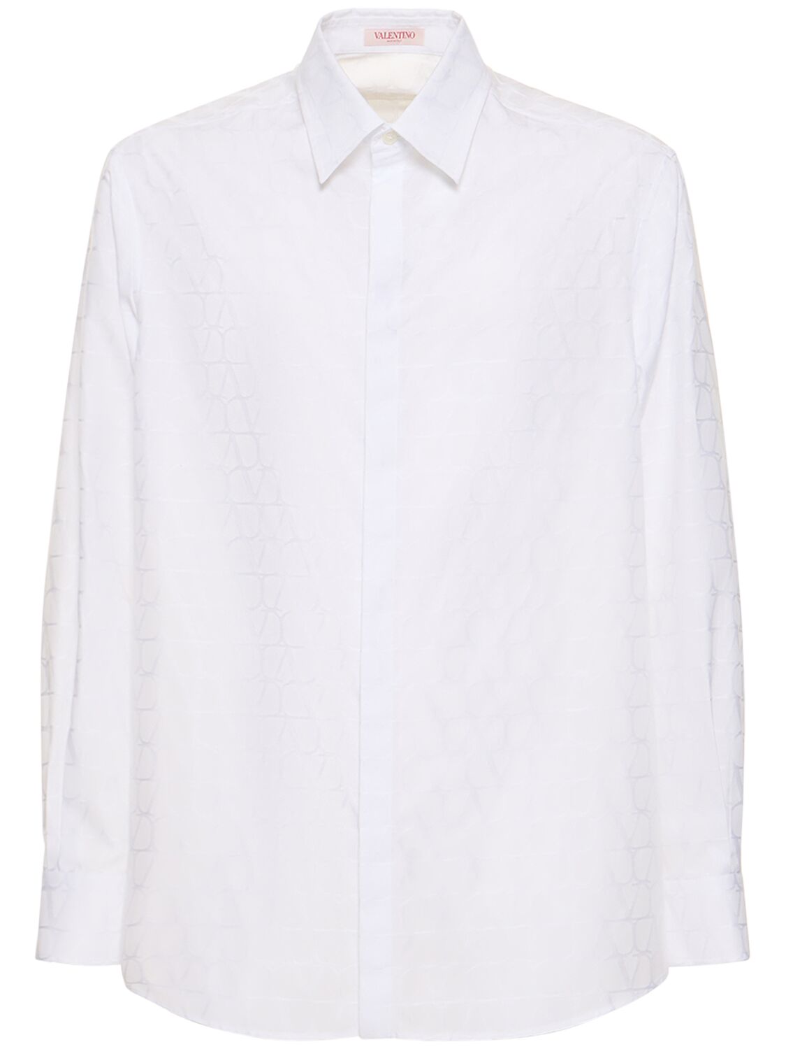 Shop Valentino Toile Iconographe Cotton Shirt In White