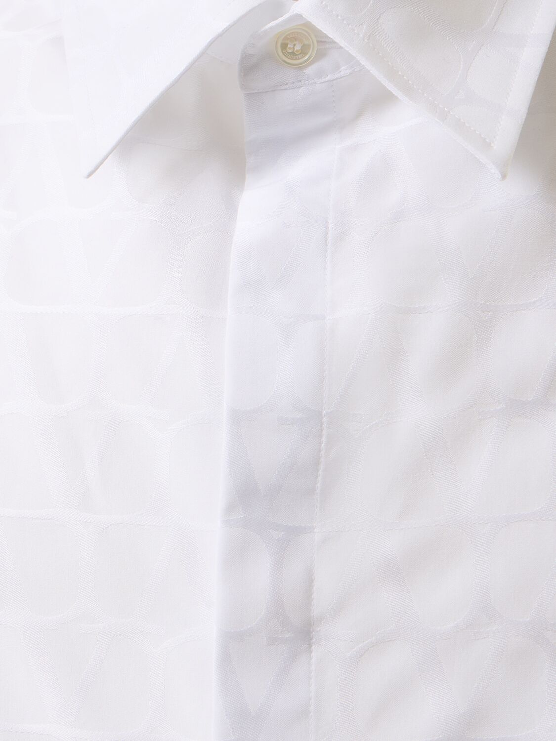 Shop Valentino Toile Iconographe Cotton Shirt In White