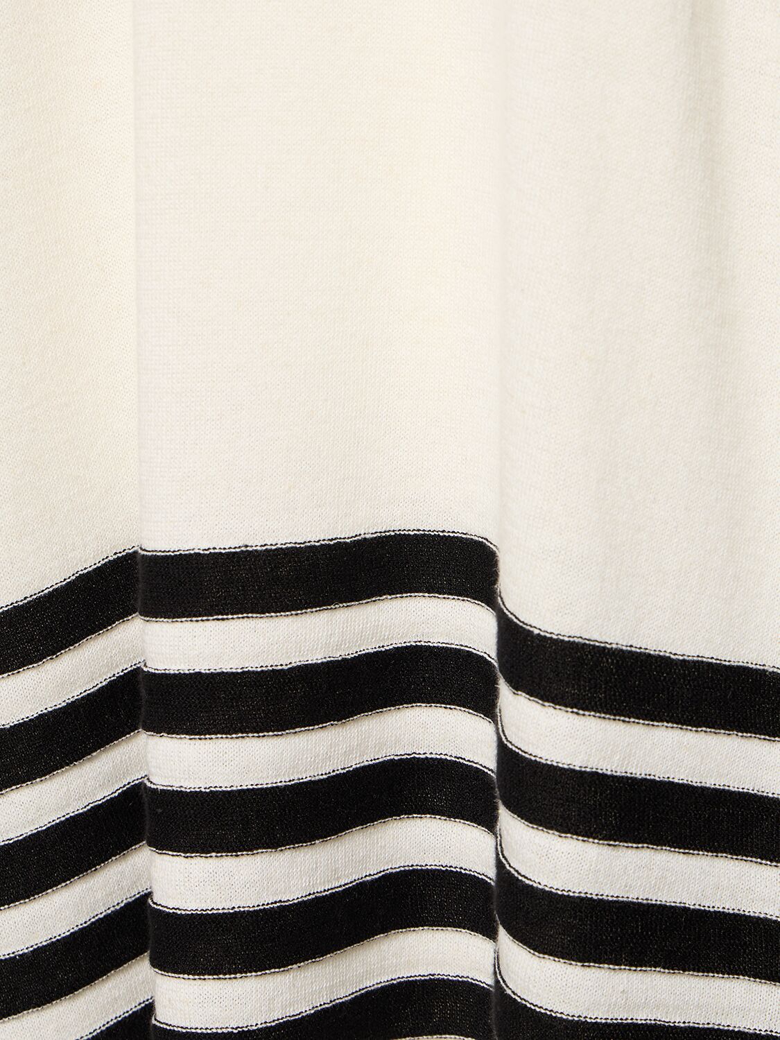 Shop Yohji Yamamoto Oversized Striped Jersey Sweater In White,black