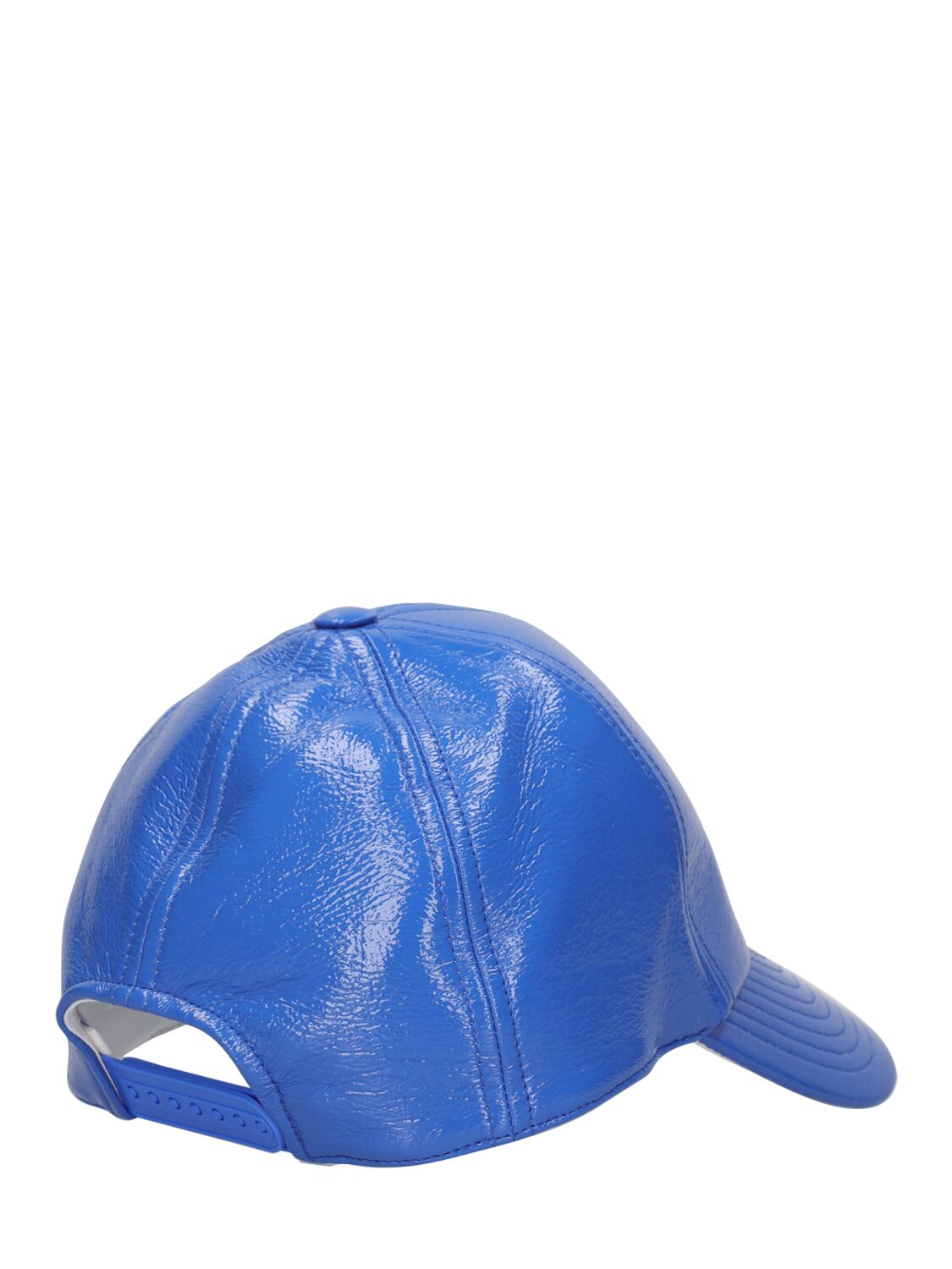 Shop Courrèges Reedition Vinyl Baseball Cap In Blue
