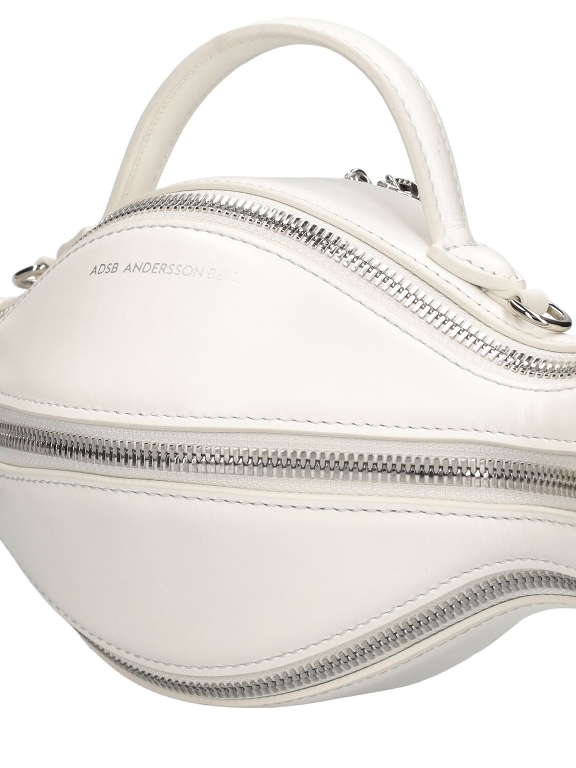 Shop Andersson Bell Small Jar Leather Bag In White