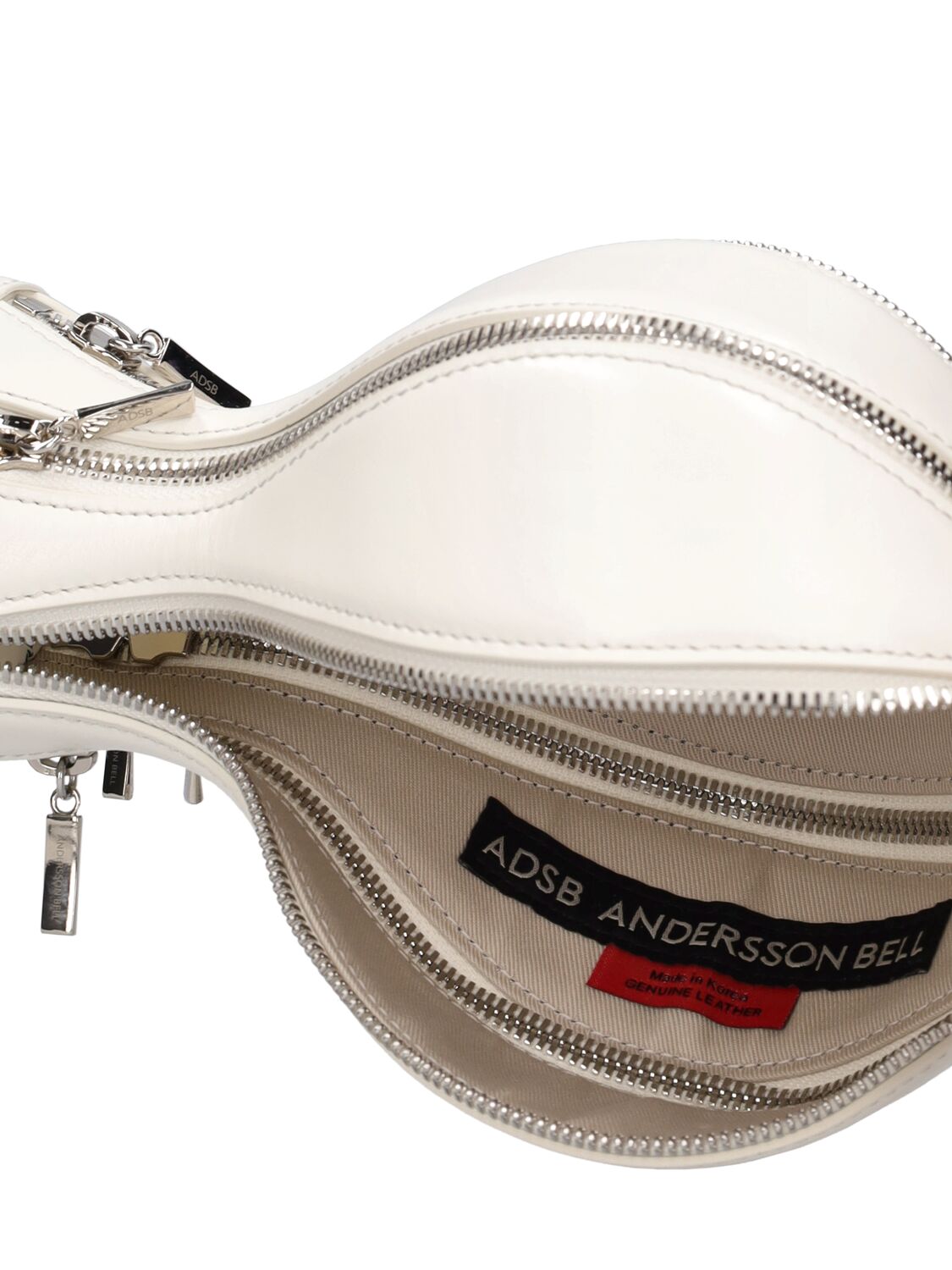 Shop Andersson Bell Small Jar Leather Bag In White