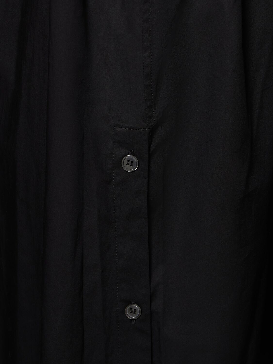 Shop Soeur Arielle Strapless Slit Cotton Midi Dress In Black