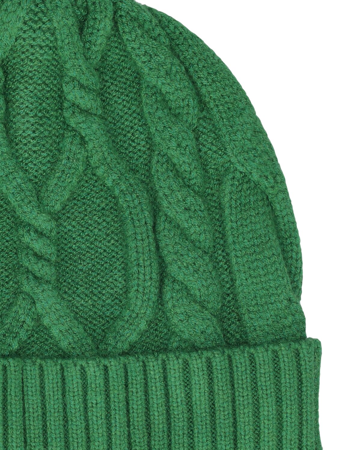 Shop Varley Chamond Cable Knit Beanie In Green
