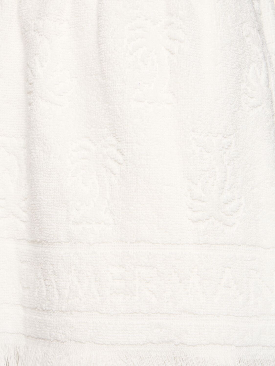Shop Zimmermann Alight Cotton Toweling Shorts In Ivory