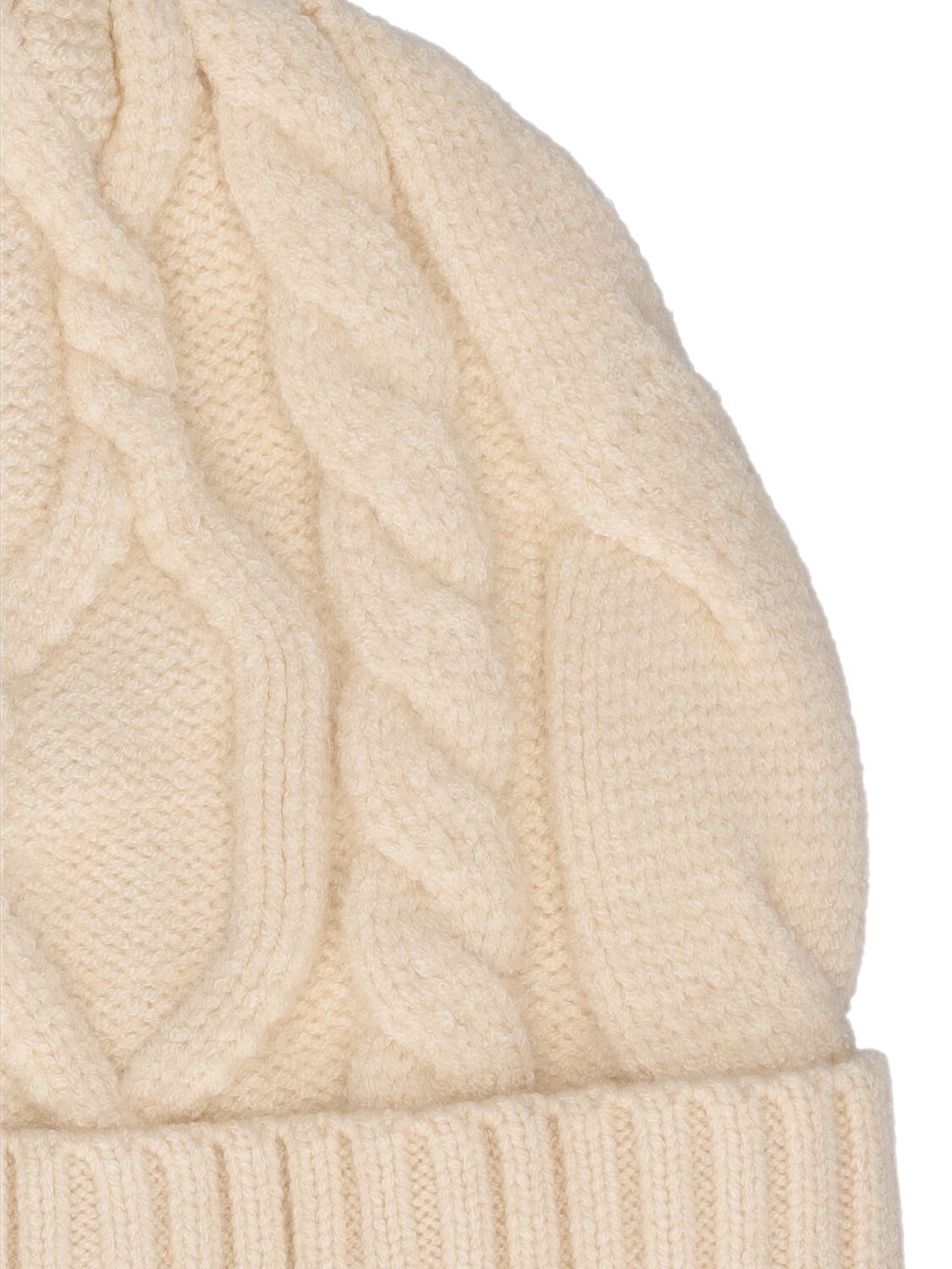 Shop Varley Chamond Cable Knit Beanie In Beige,white