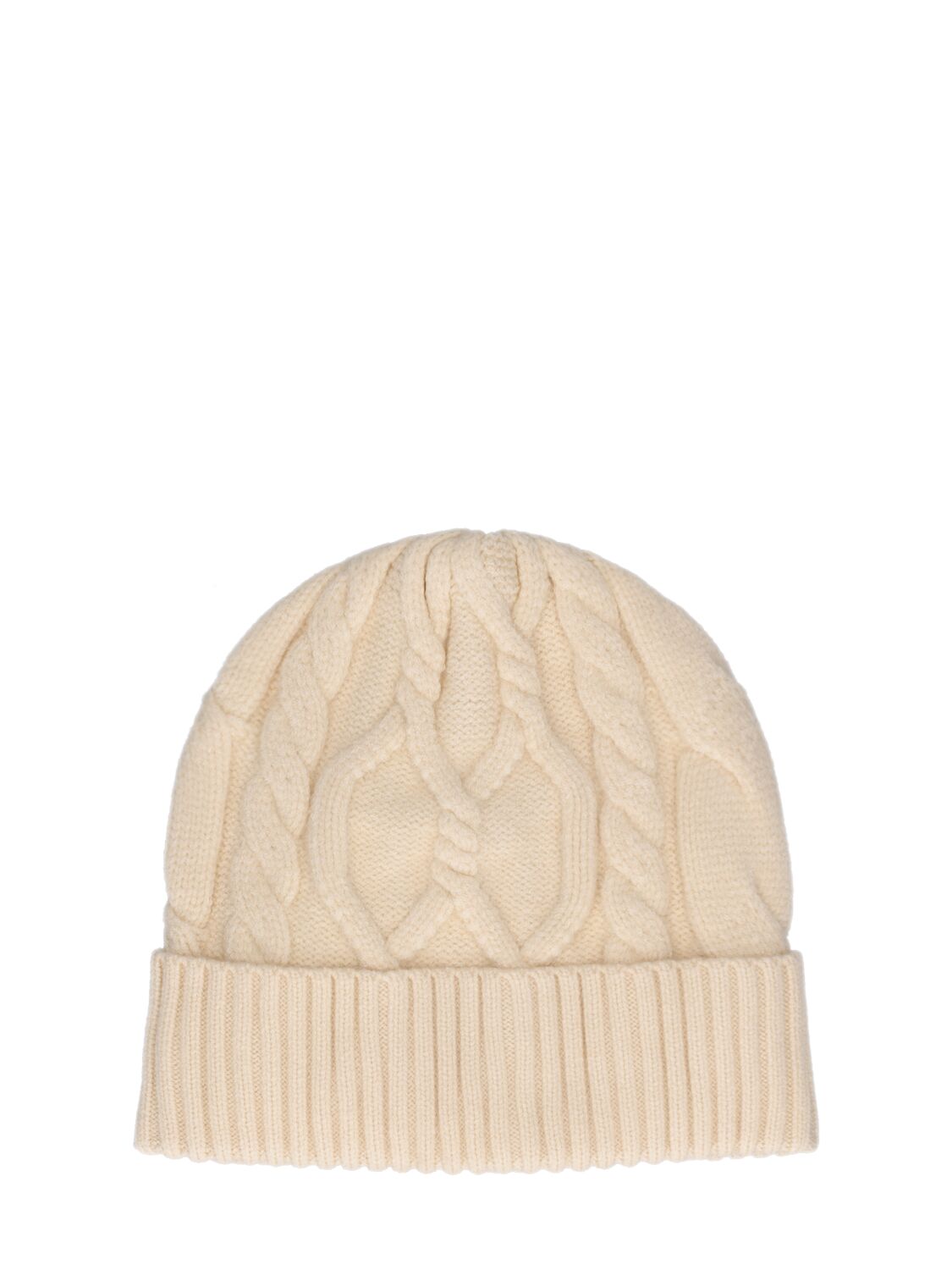 Varley Chamond Cable Knit Beanie In Beige,white
