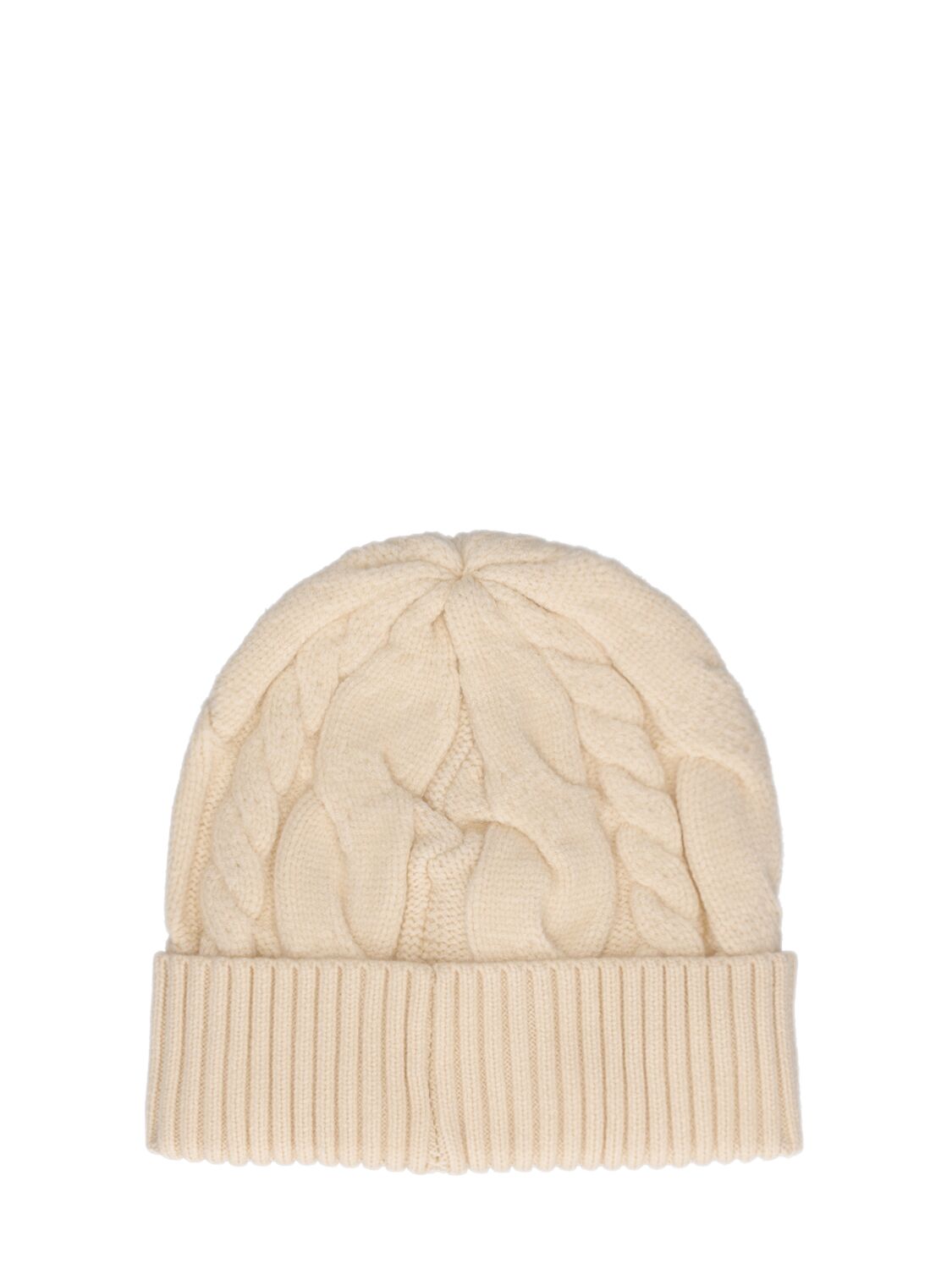 Shop Varley Chamond Cable Knit Beanie In Beige,white