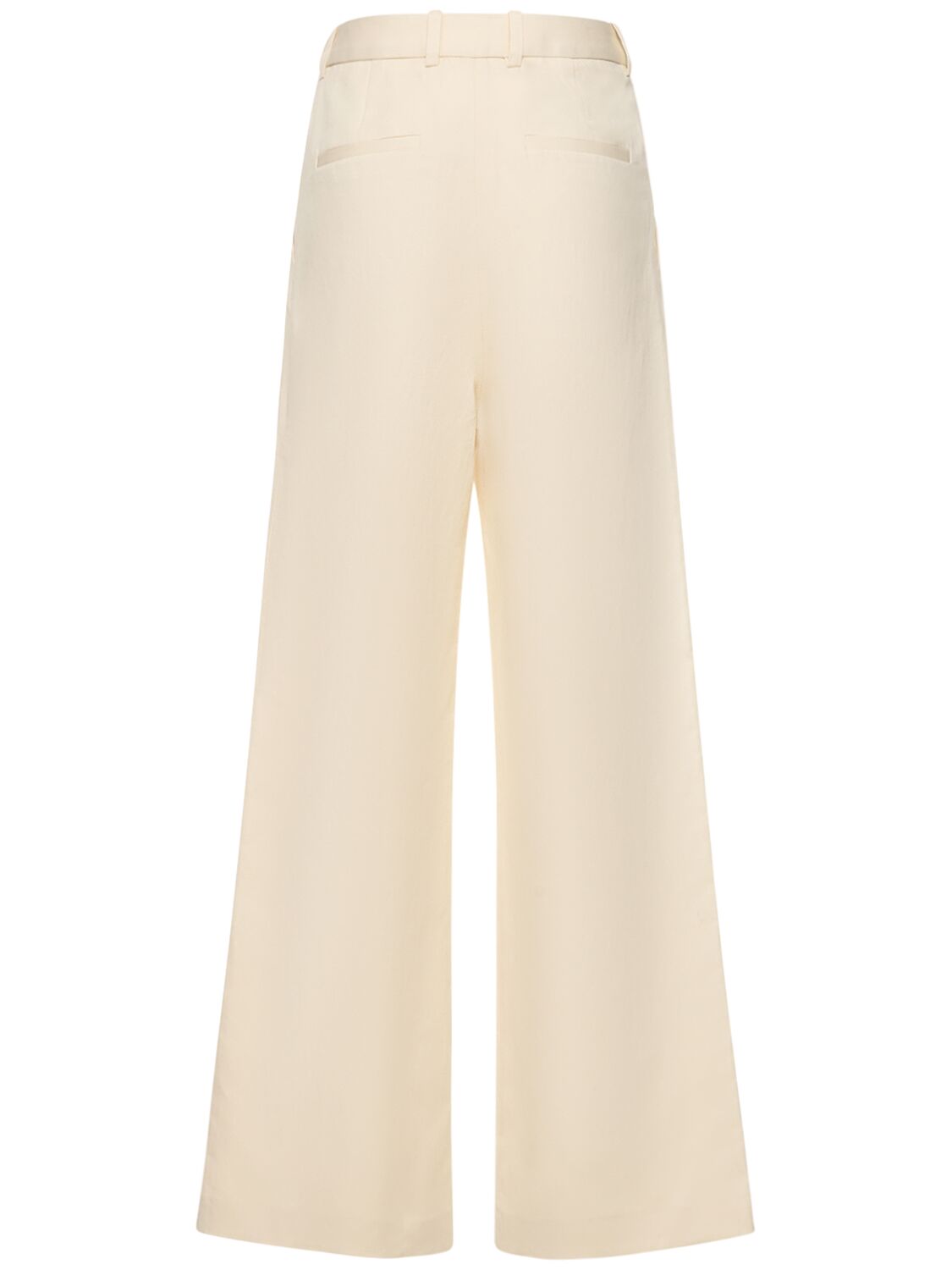 Shop Loulou Studio Idai Cotton & Linen Pants In White