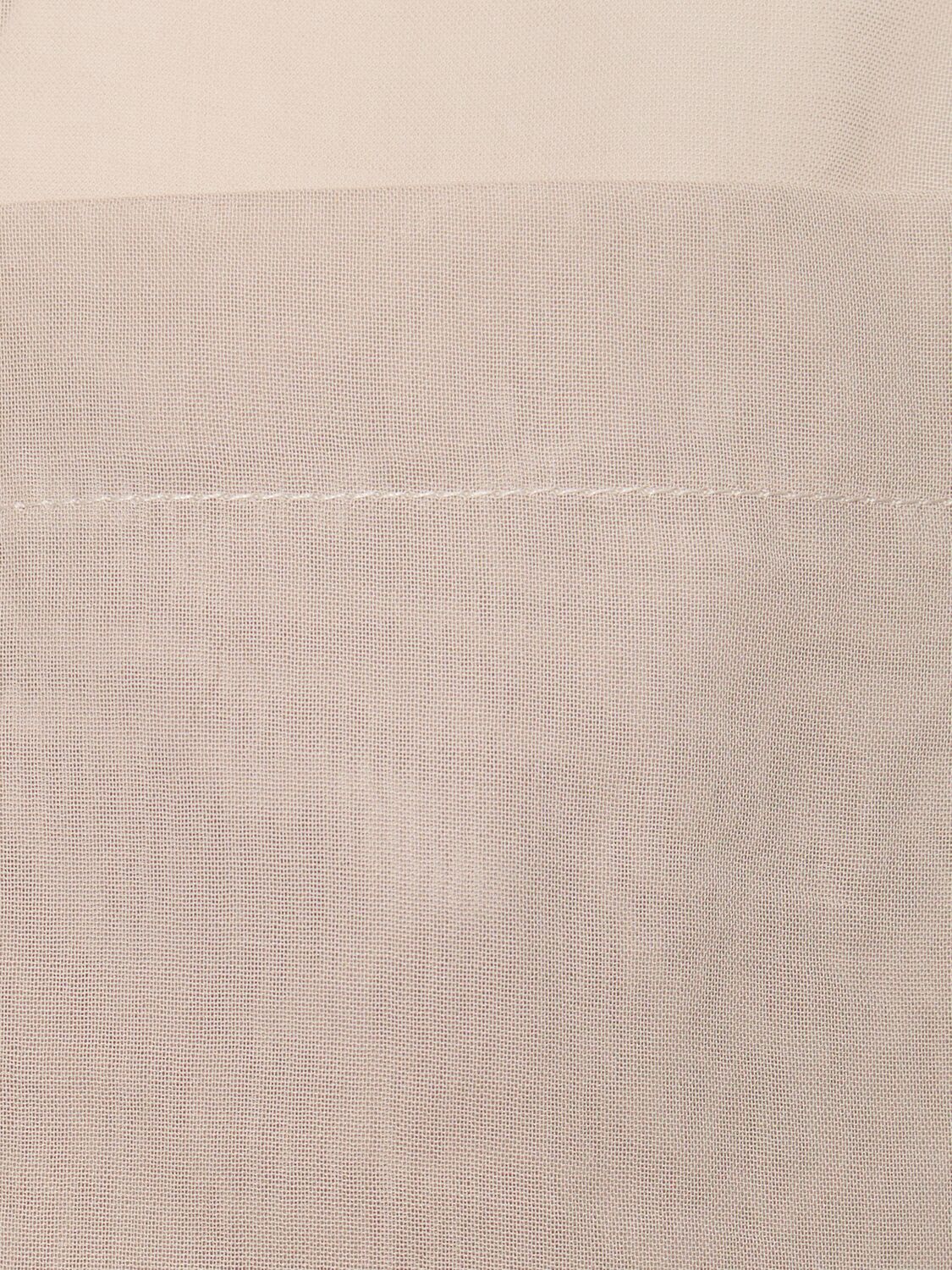 Shop Brunello Cucinelli Cotton Gauze Shirt In Light Grey