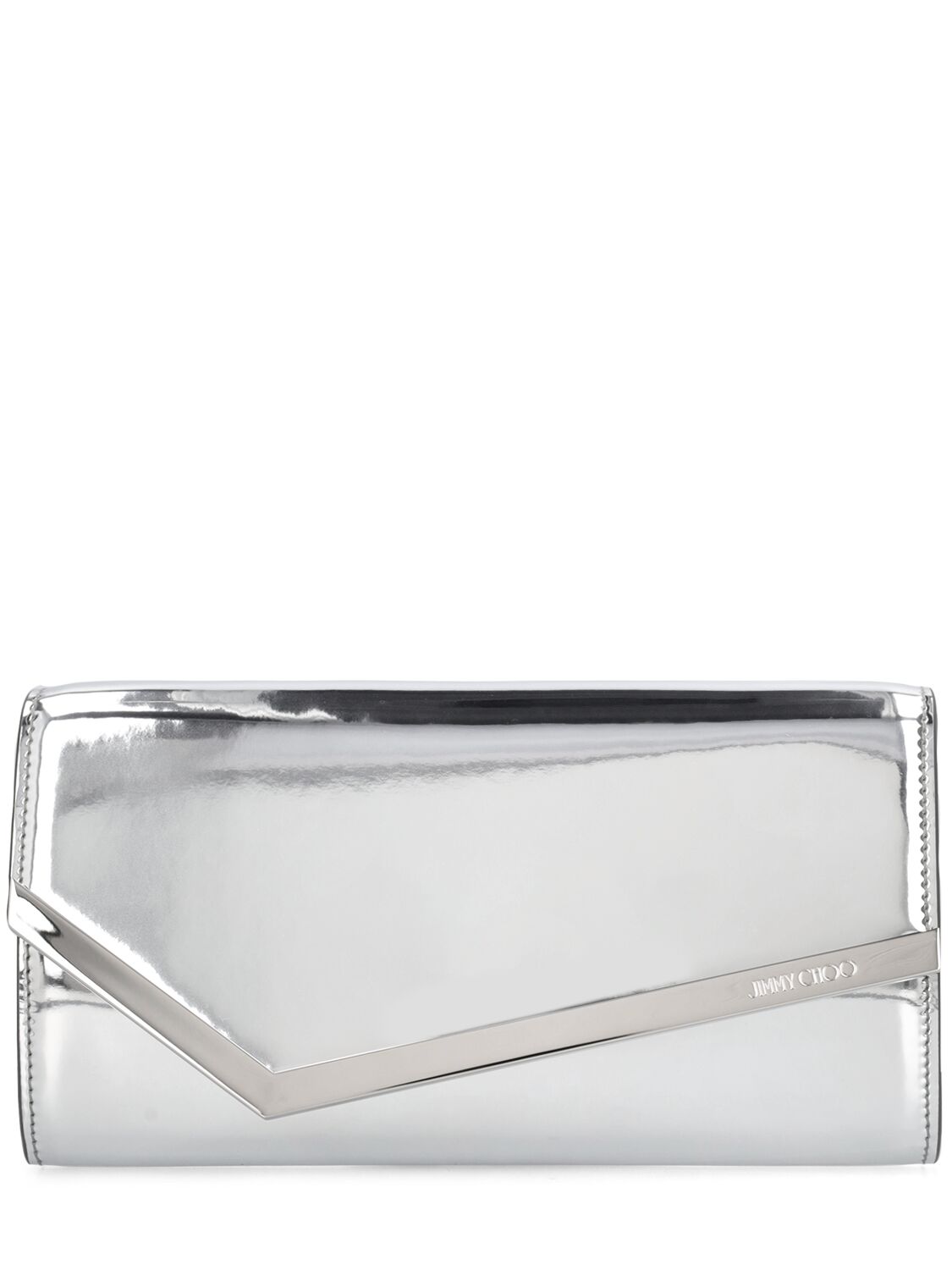 Image of Emmie Mirror Effect Leather Clutch