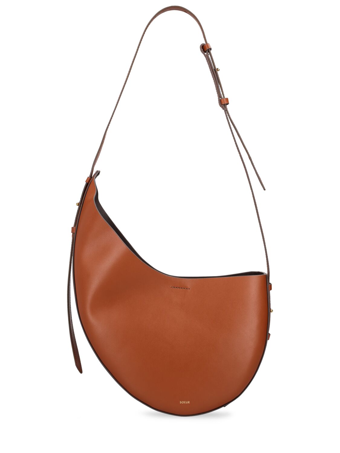 Shop Soeur Winona Leather Shoulder Bag In Naturel