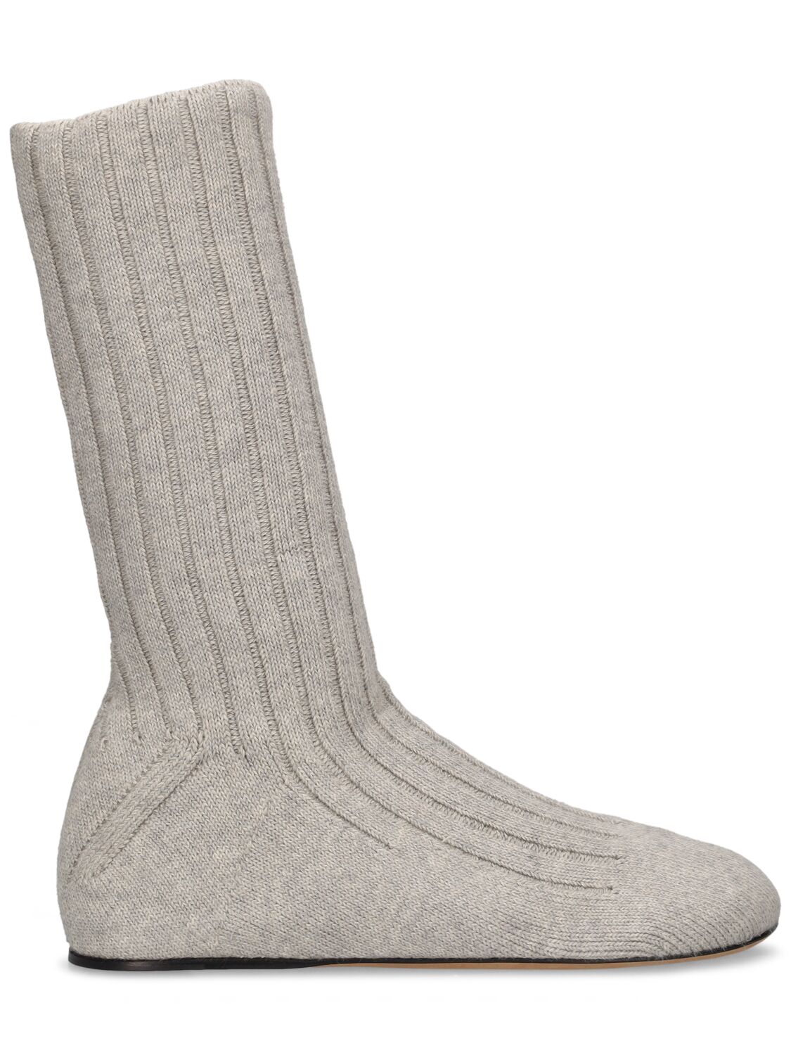 Bottega Veneta Domenica Cotton Boots In Mist