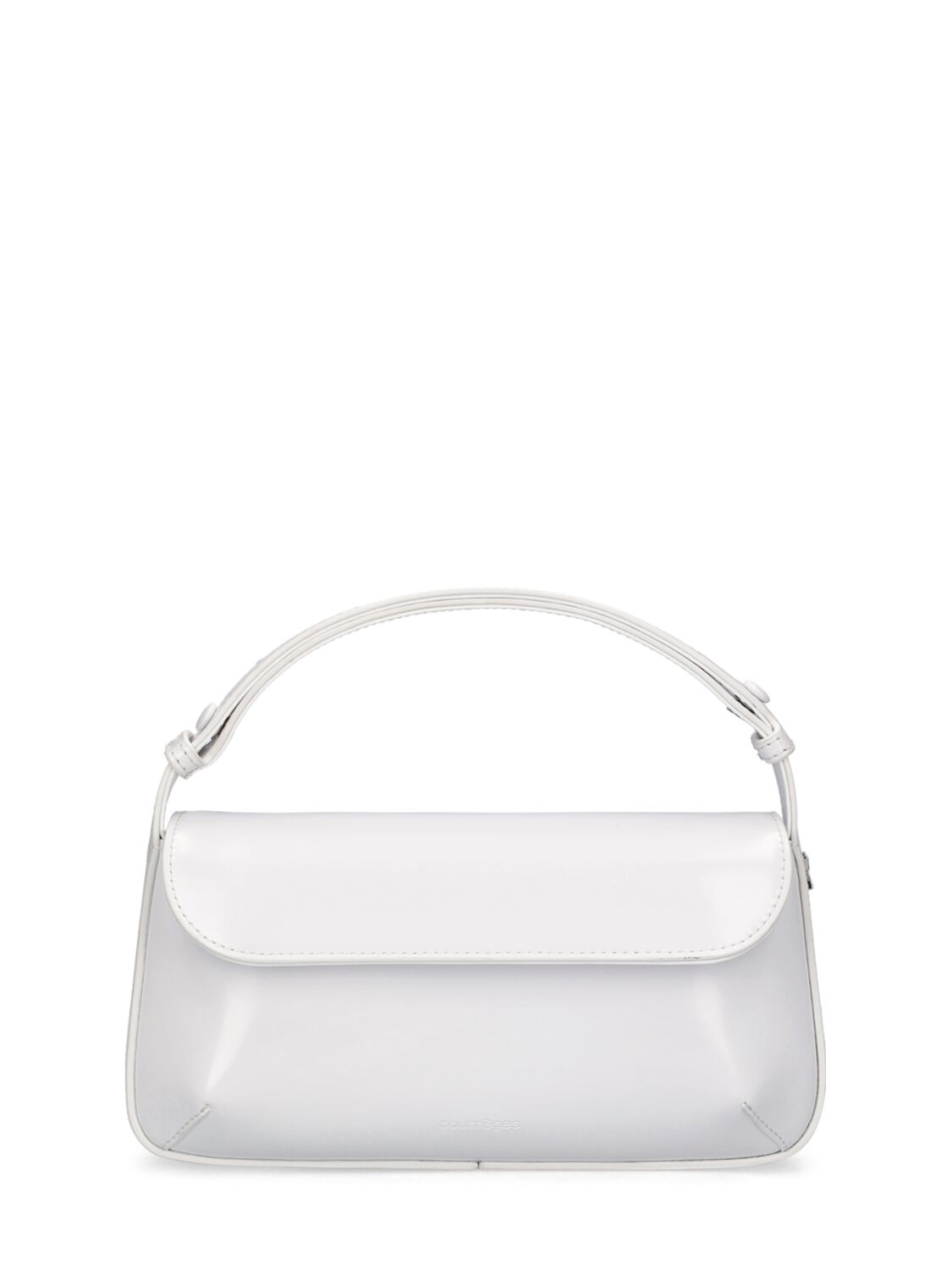 Courrèges Sleek Leather Shoulder Bag In Heritage White