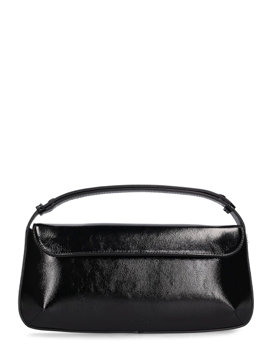 Courrèges Sleek Naplack Leather Bag In Black