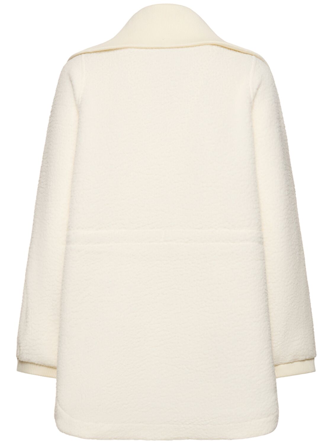Shop Varley Parnel Half Zip Drawstring Sweater In White