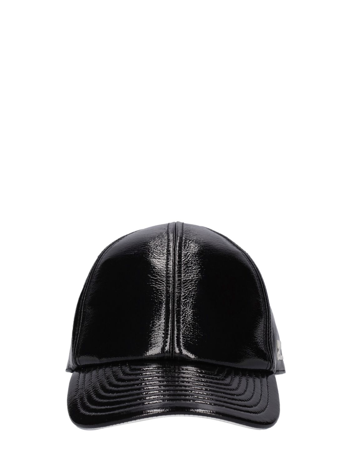 Shop Courrèges Reedition Vinyl Baseball Cap In Black