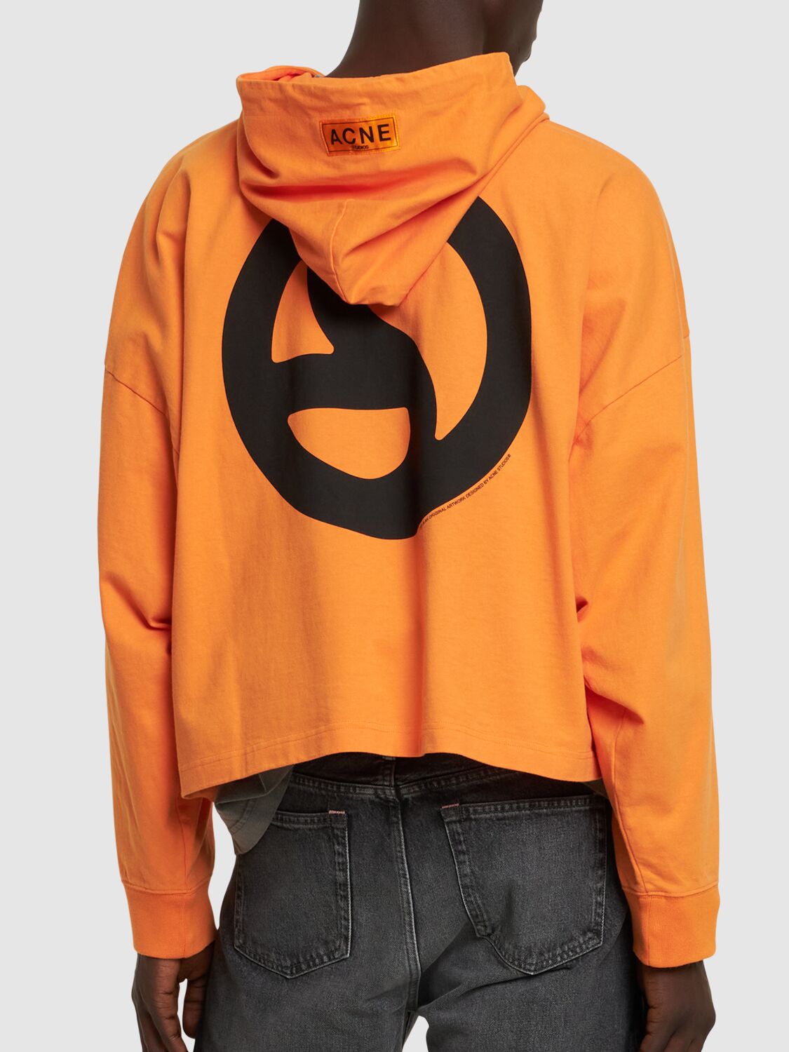 Acne studios orange online hoodie