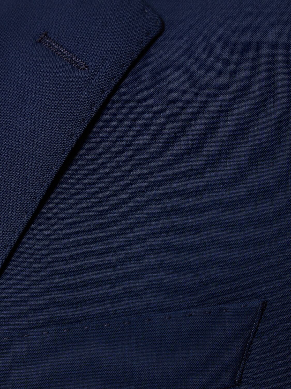 Shop Hugo Boss H-huge Slim Fit Wool Suit In Open Blue