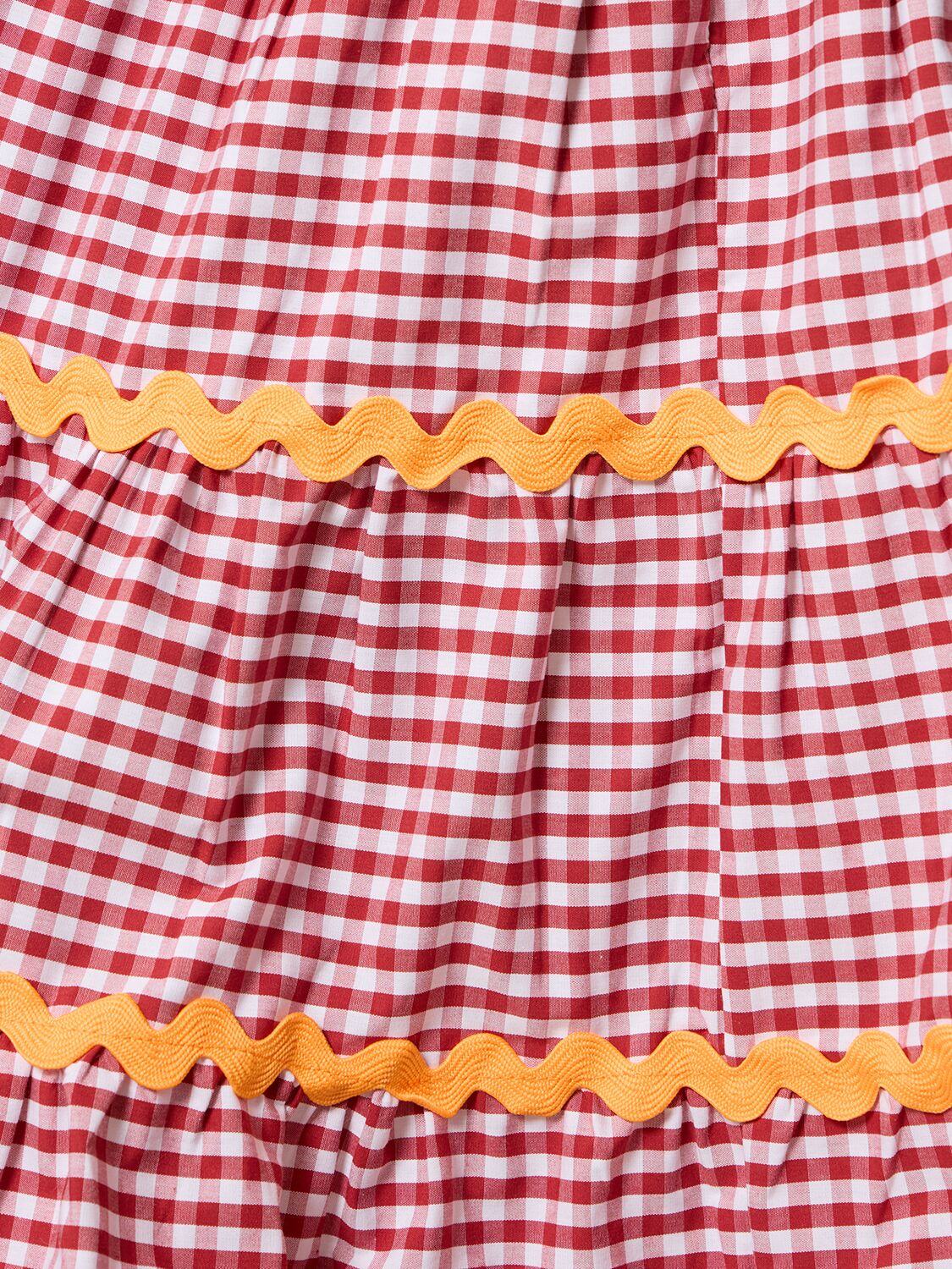 Shop Flora Sardalos Belted Cotton Off-the-shoulder Dress In Red