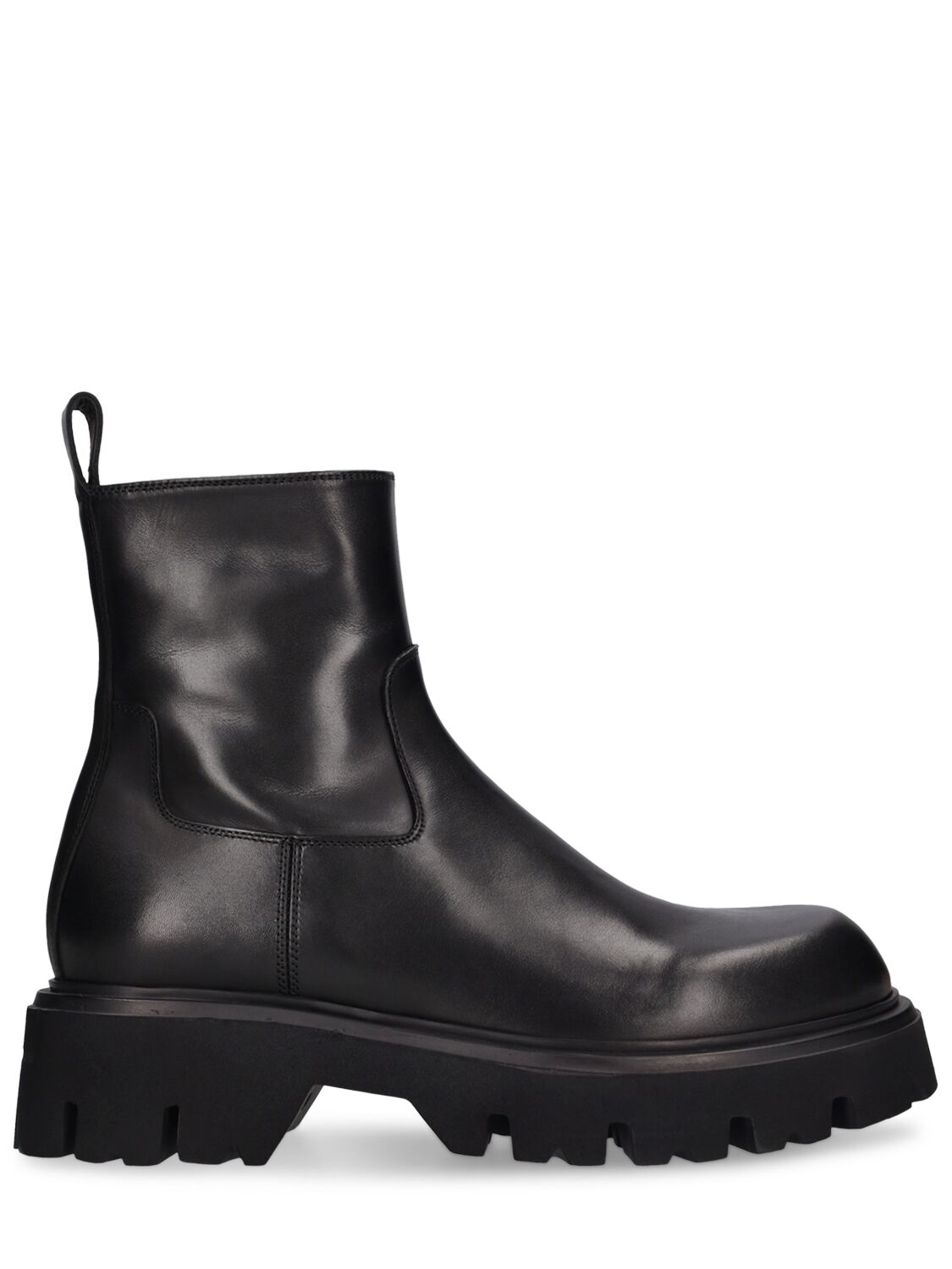 Mattia Capezzani Leather Chelsea Boots In Black