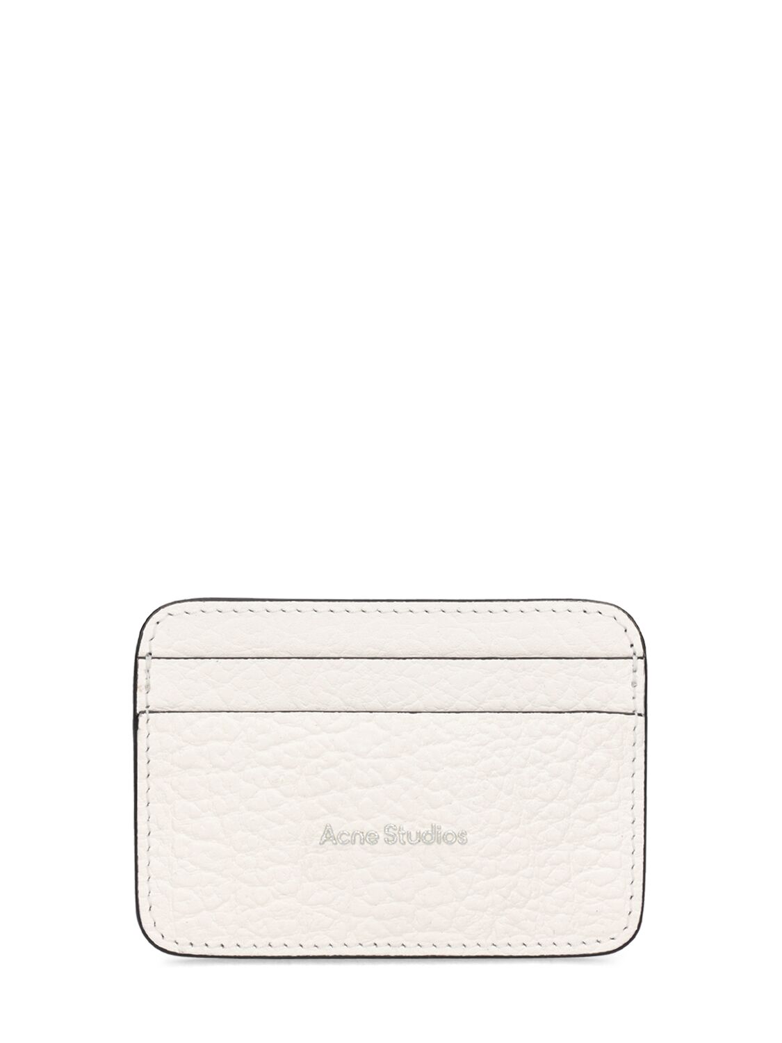 Acne Studios Aroundy Leather Card Holder In White