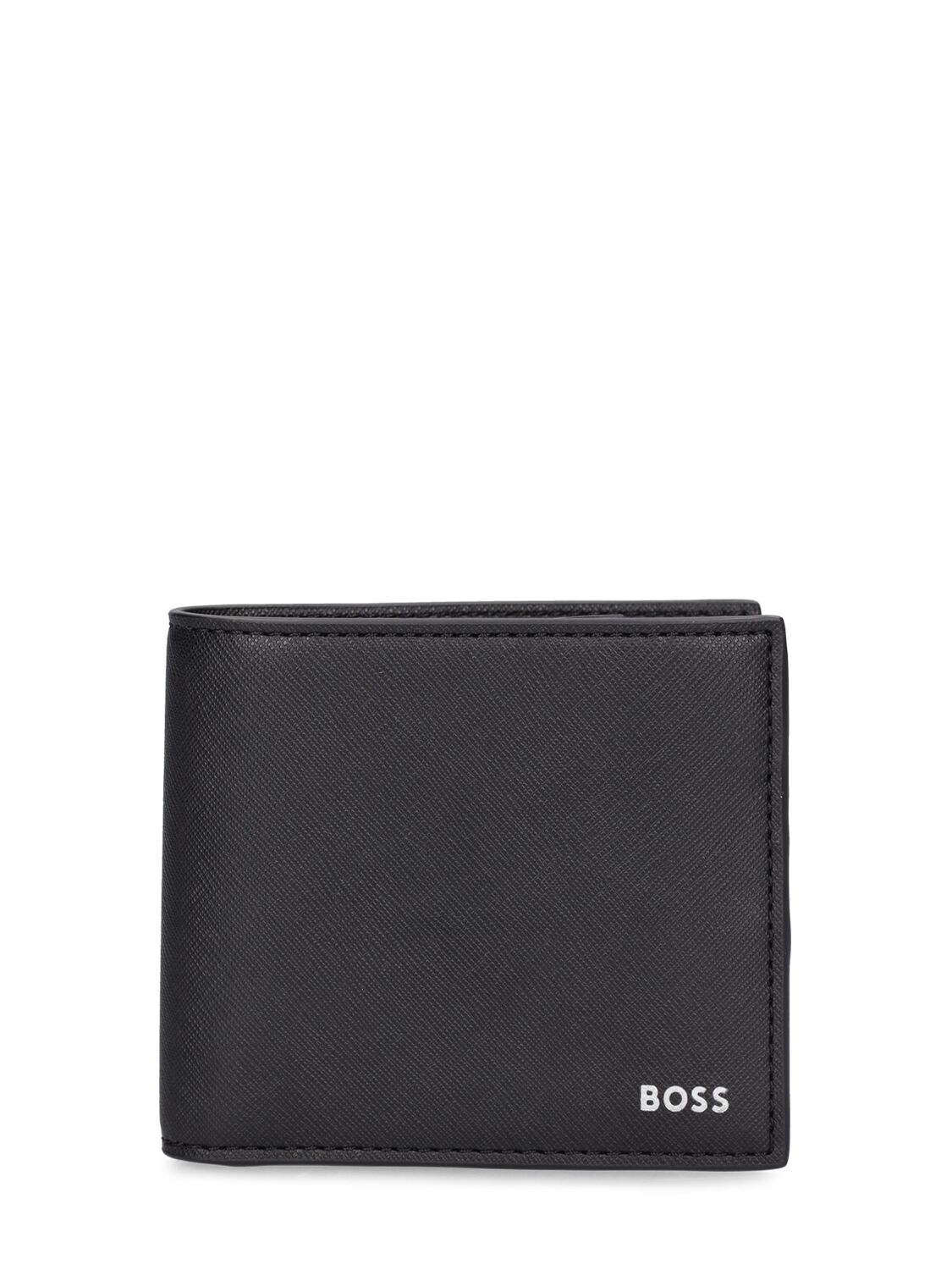 Hugo Boss Zair Leather Billfold Wallet In Black